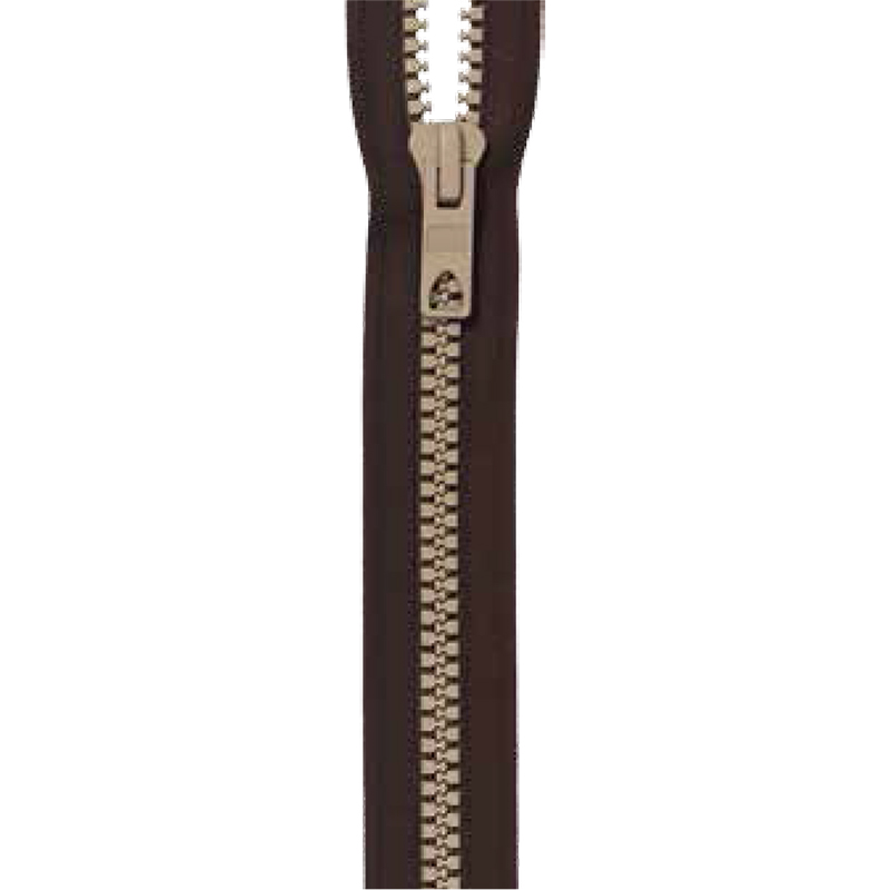 Prym 467606 Ritssluiting S12 Bicolor deelbaar 60 cm donkerbruin / kitt - Kaart