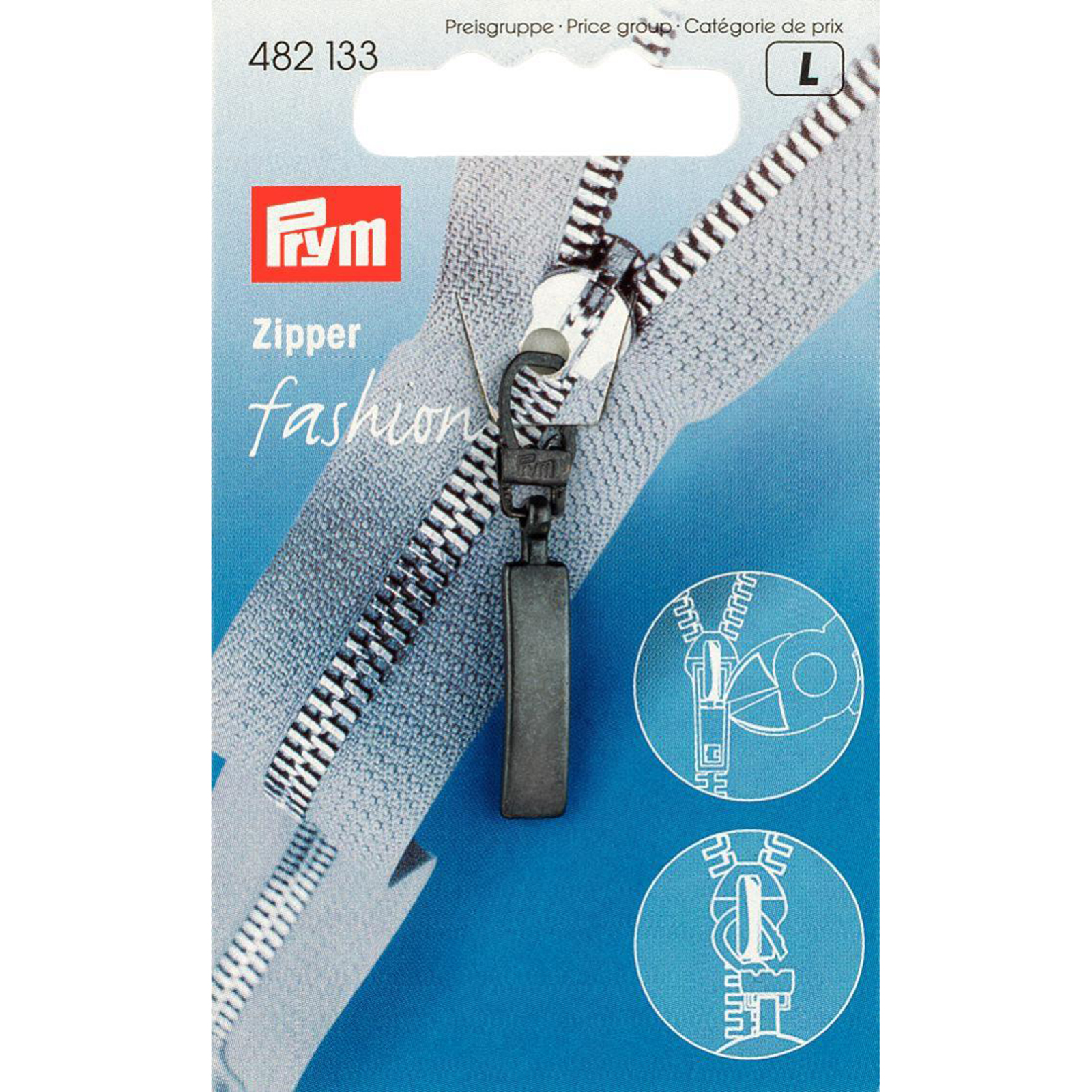 Prym 482133 Fashion-Zipper Classic zwart - Kaart
