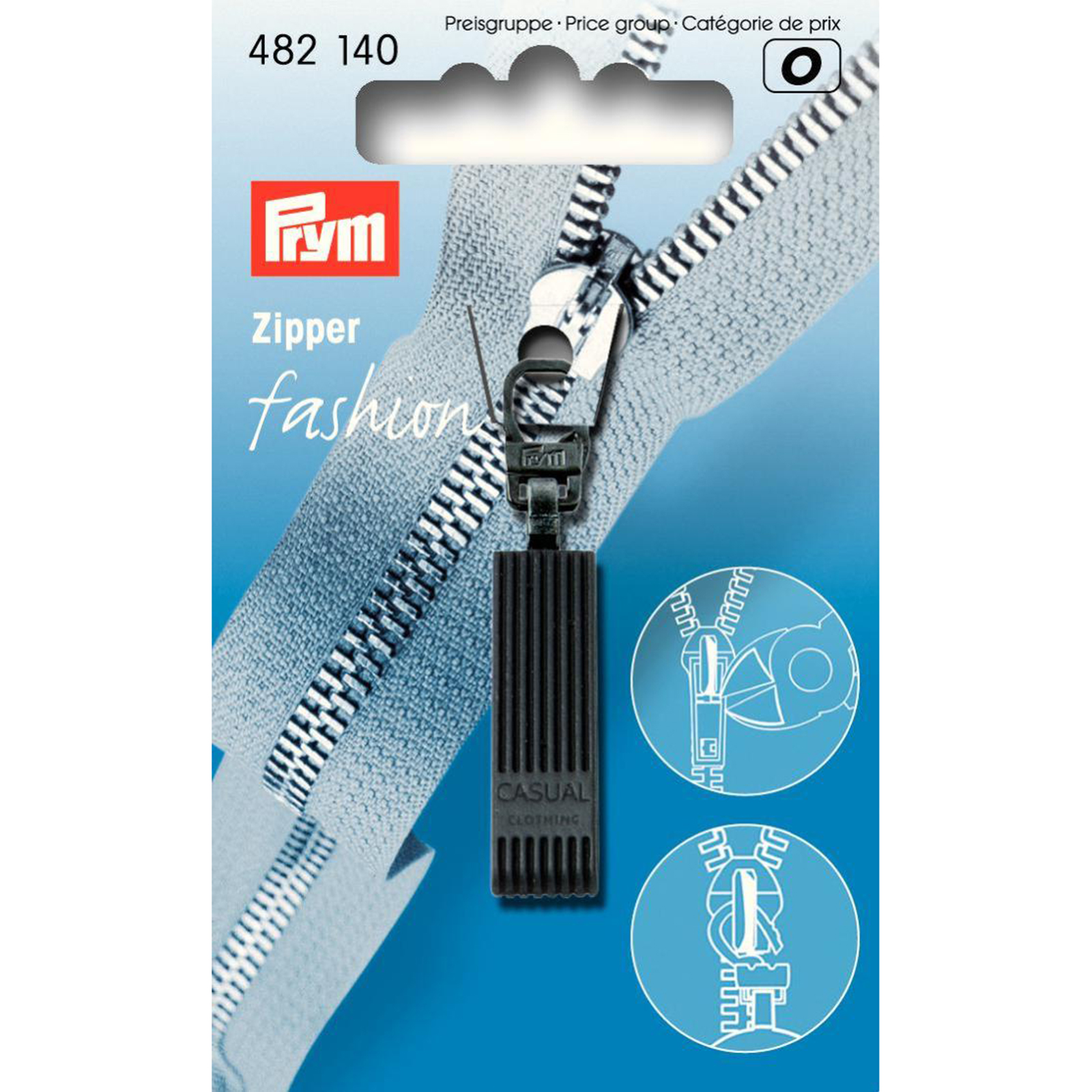 Prym 482140 Fashion-Zipper Casual zwart - Kaart