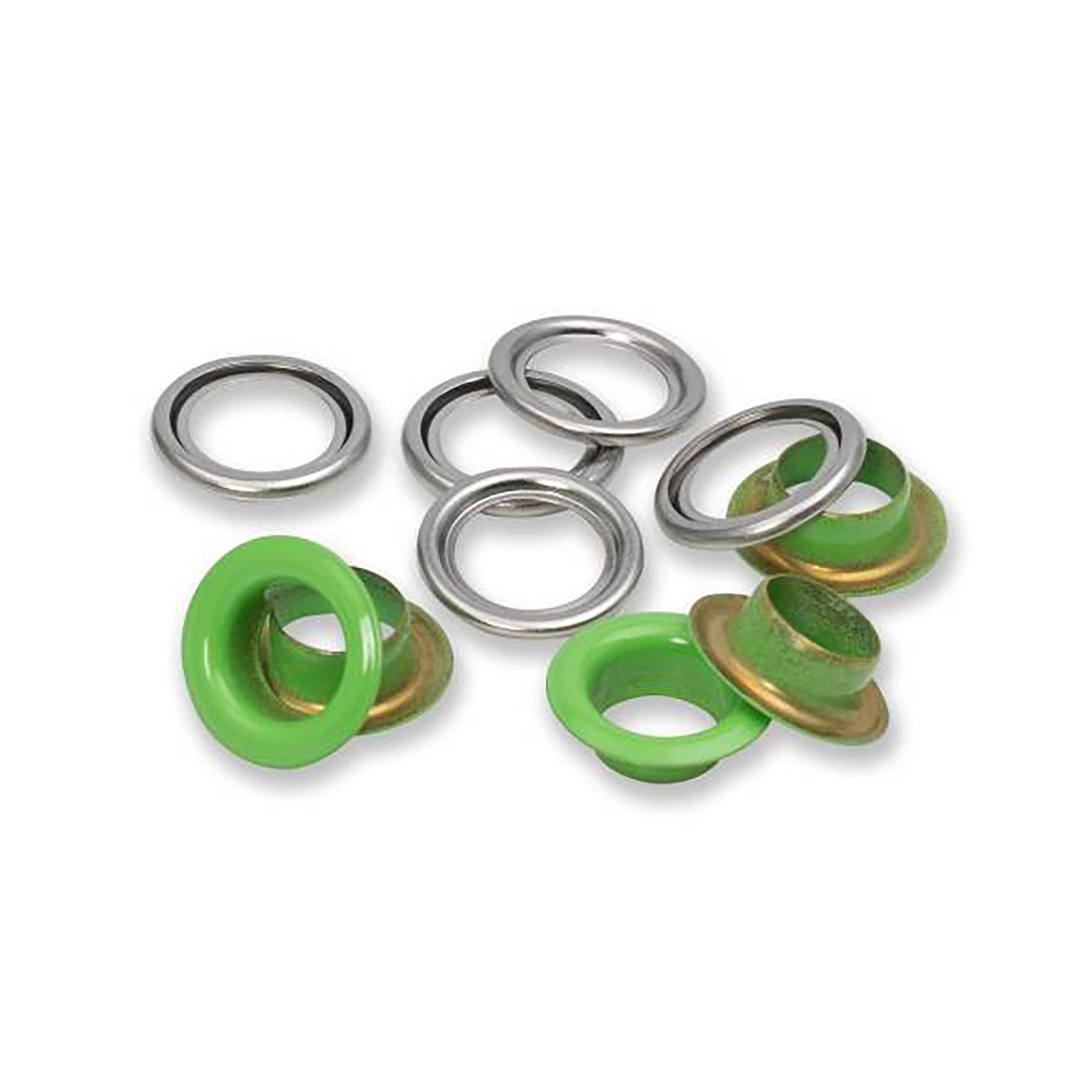 Prym 542545 Ringen met schijven 11mm lichtgroen 20st - Kaart
