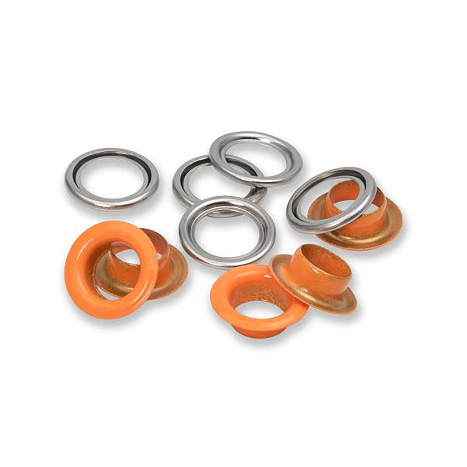 Prym 542546 Ringen met schijven 11mm oranje 20st - Kaart