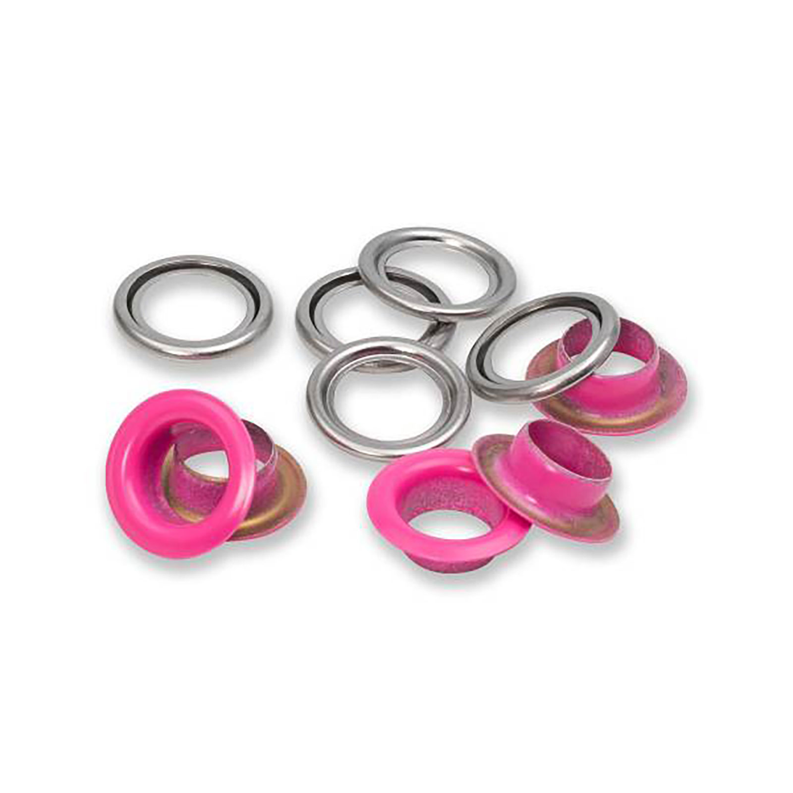 Prym 542549 Ringen met schijven 11mm fuchsia 20st - Kaart