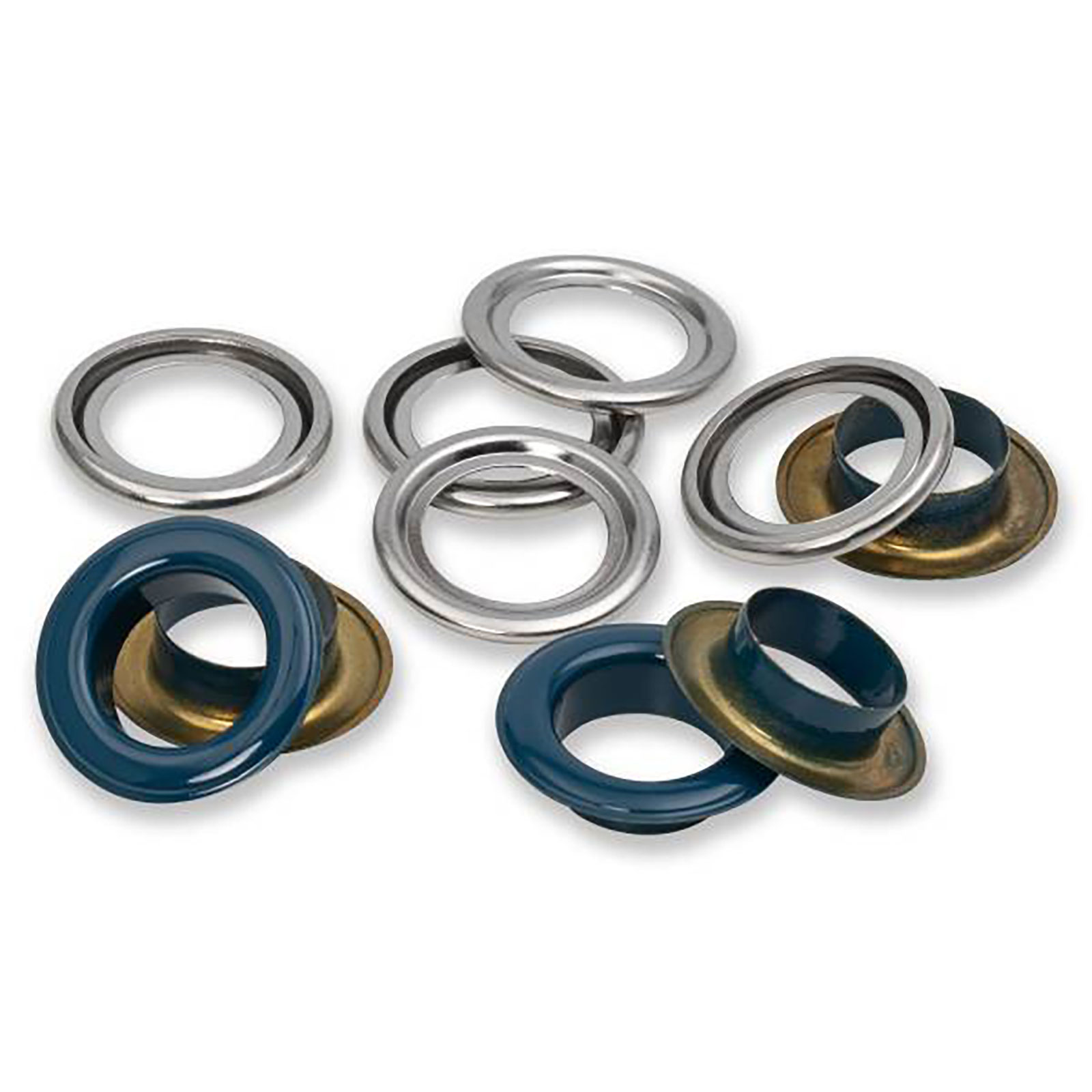 Prym 542563 Ringen met schijven 14mm marine 15st - Kaart
