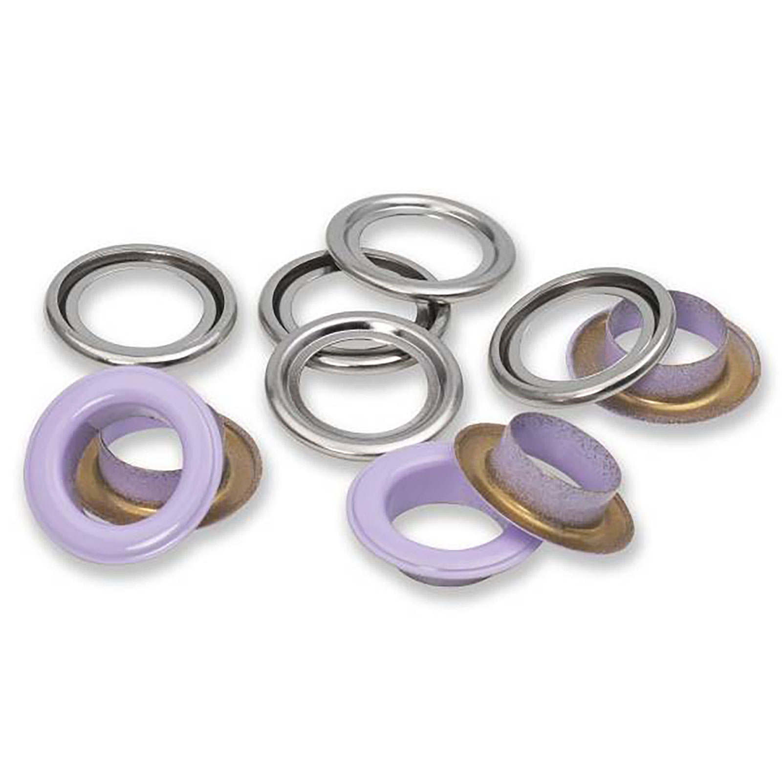 Prym 542568 Ringen met schijven 14mm lila 15st - Kaart