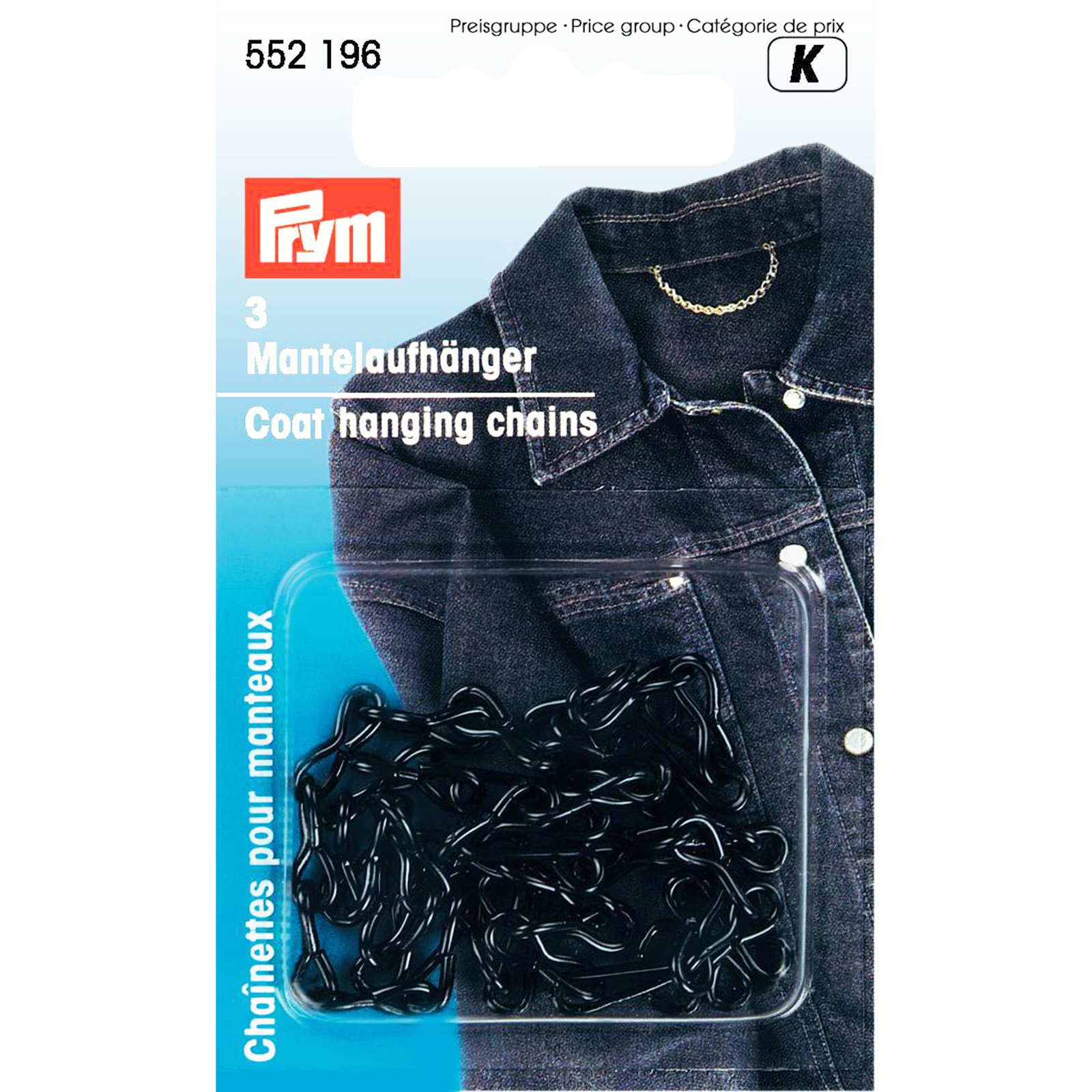 Prym 552196 Mantelhangers ijzer zwart - Kaart