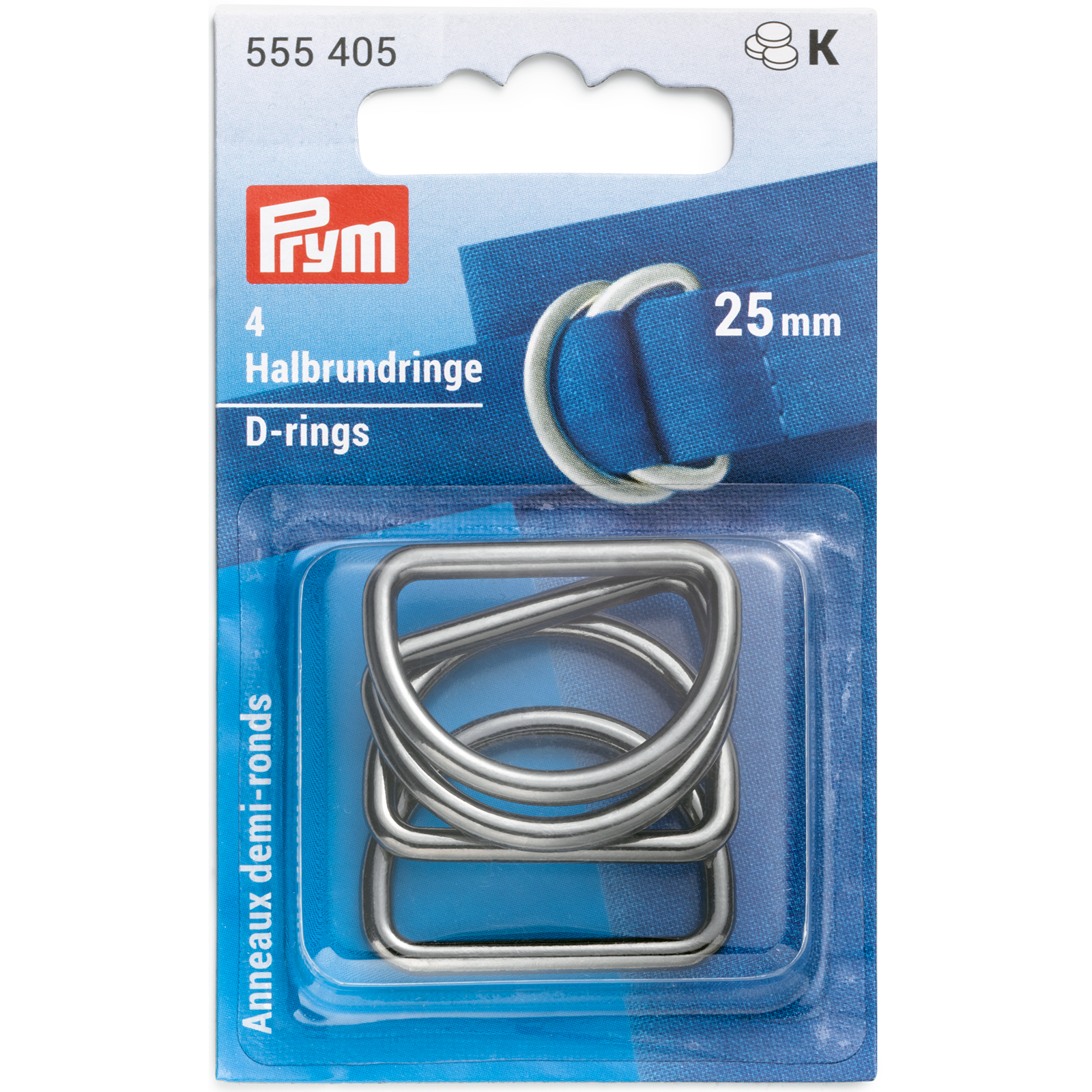 Prym 555405 Halfronde(D-)ringen 25mm geschutbrons4st - Kaart