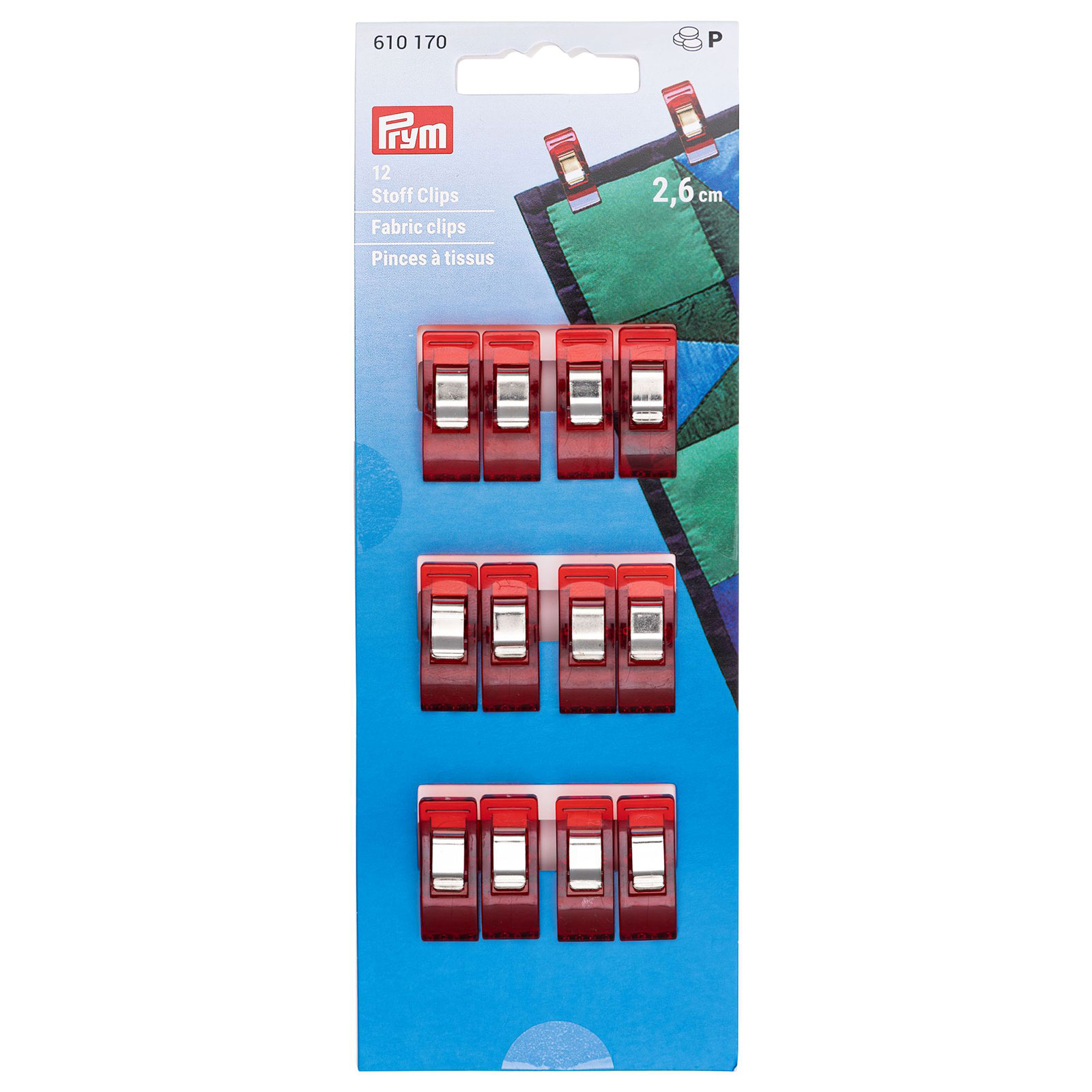 Prym 610170 Stof clips 2,6 cm - Kaart