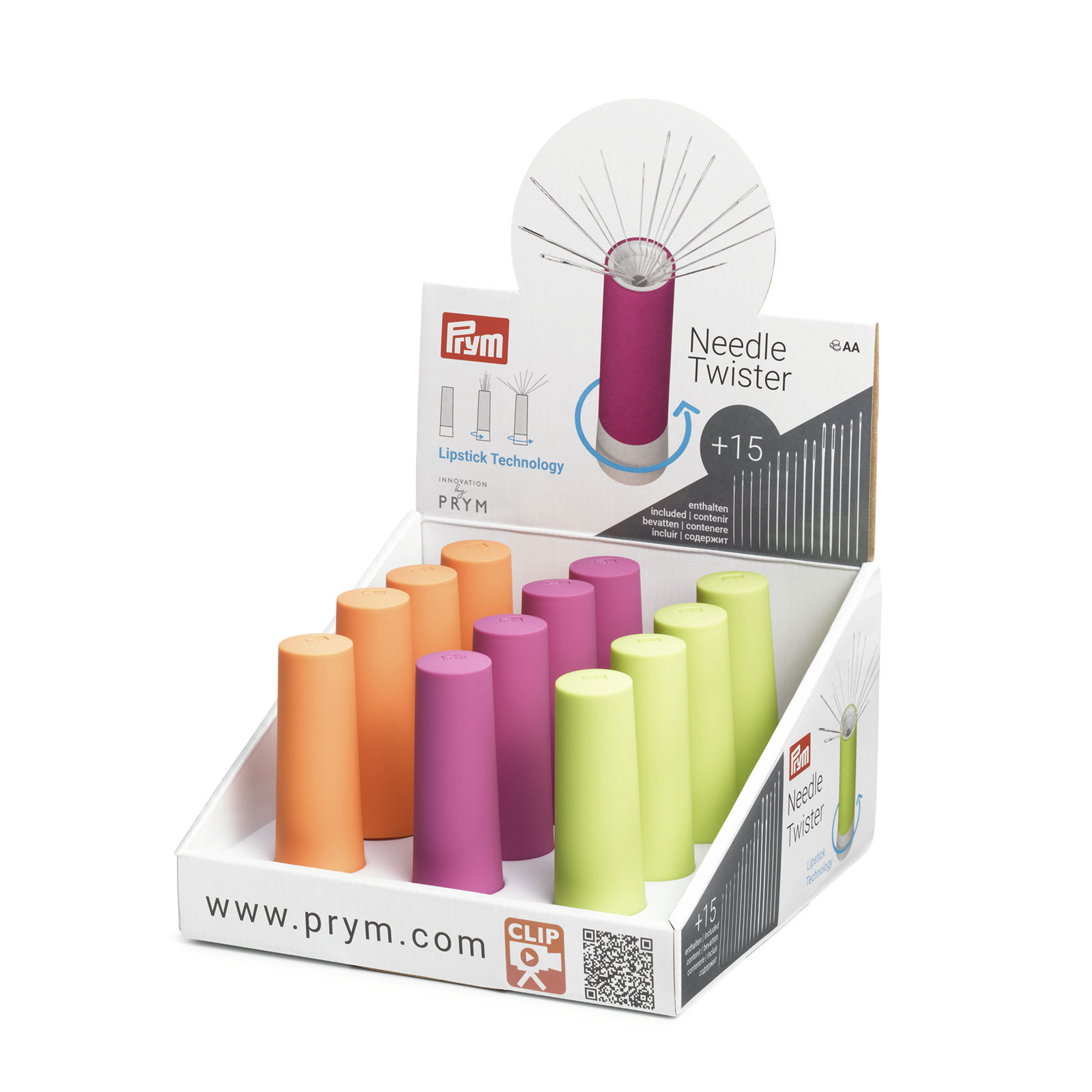 Prym 610285 Draaib.naaldenverd. 3 kleurs gevuld ass.displ. - STUK