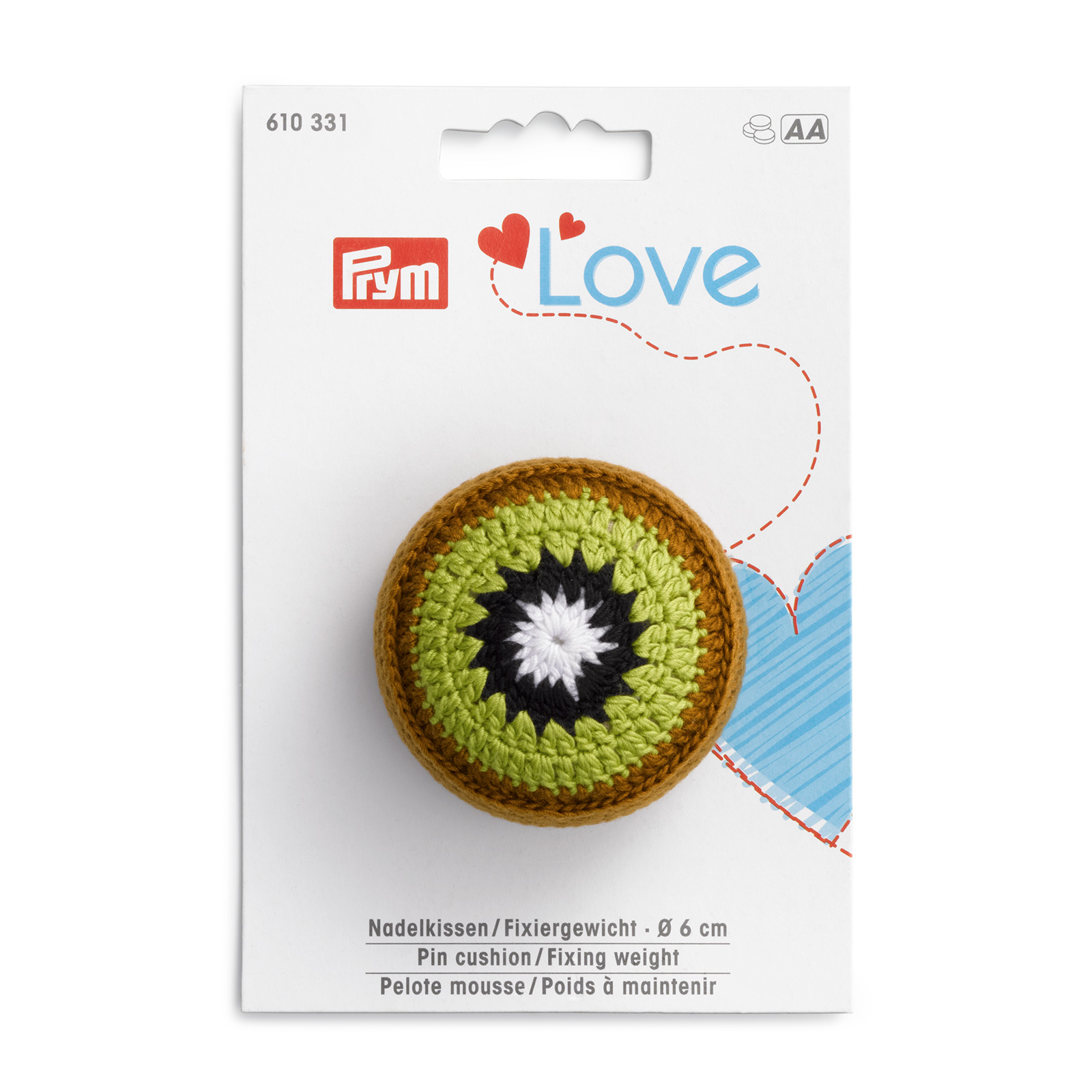 Prym 610331 Prym Love Speldenkussen/Fixeergewicht kiwi - Kaart