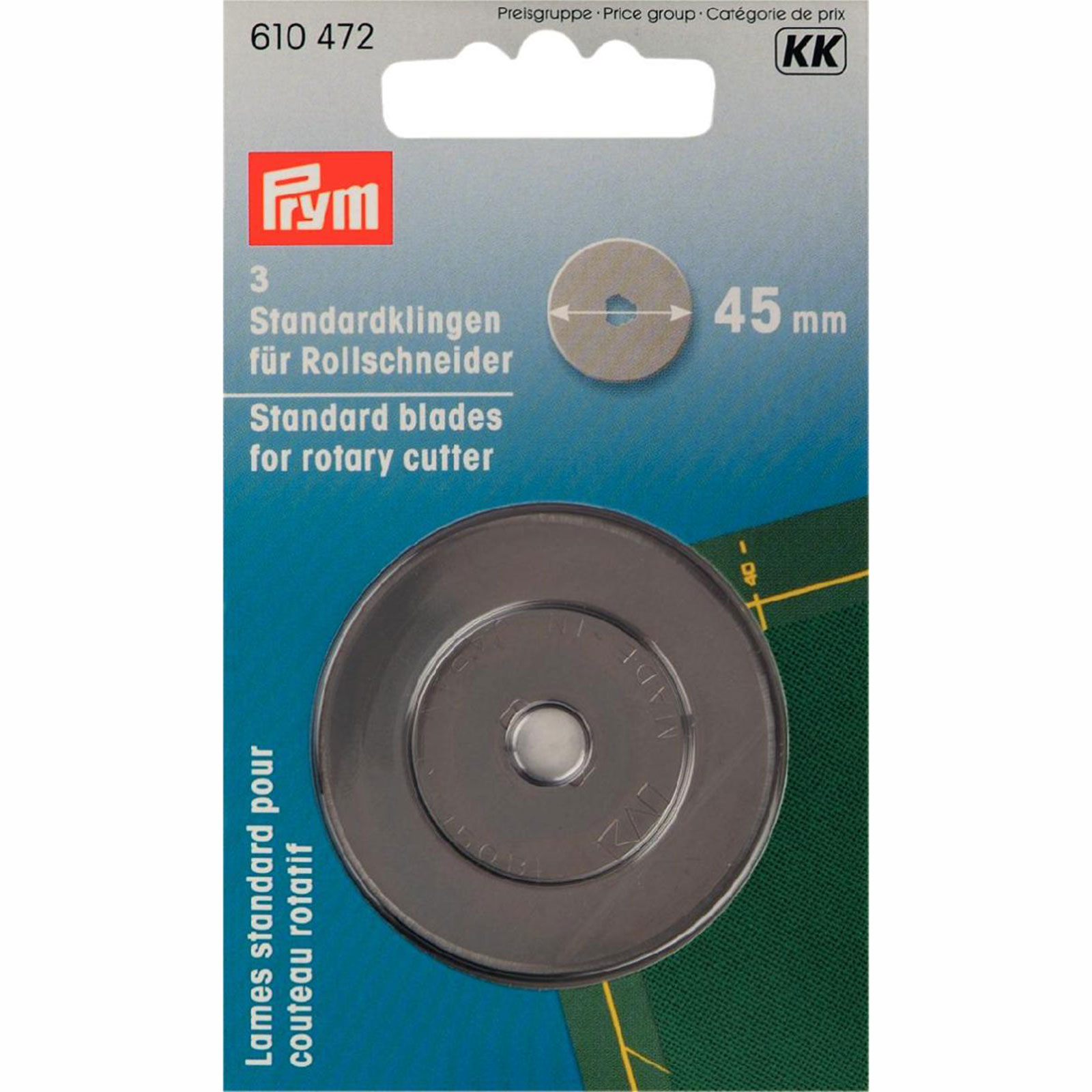 Prym 610472 Reservemesjes voor rolmessen Ø 45mm - Kaart