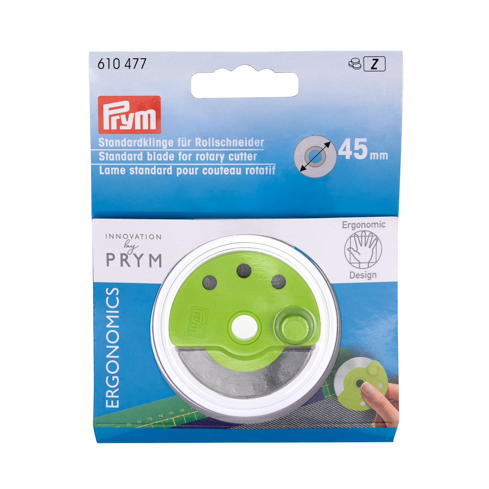 Prym 610477 Reservemesje voor rolmes Ergonomics 45 mm - Kaart