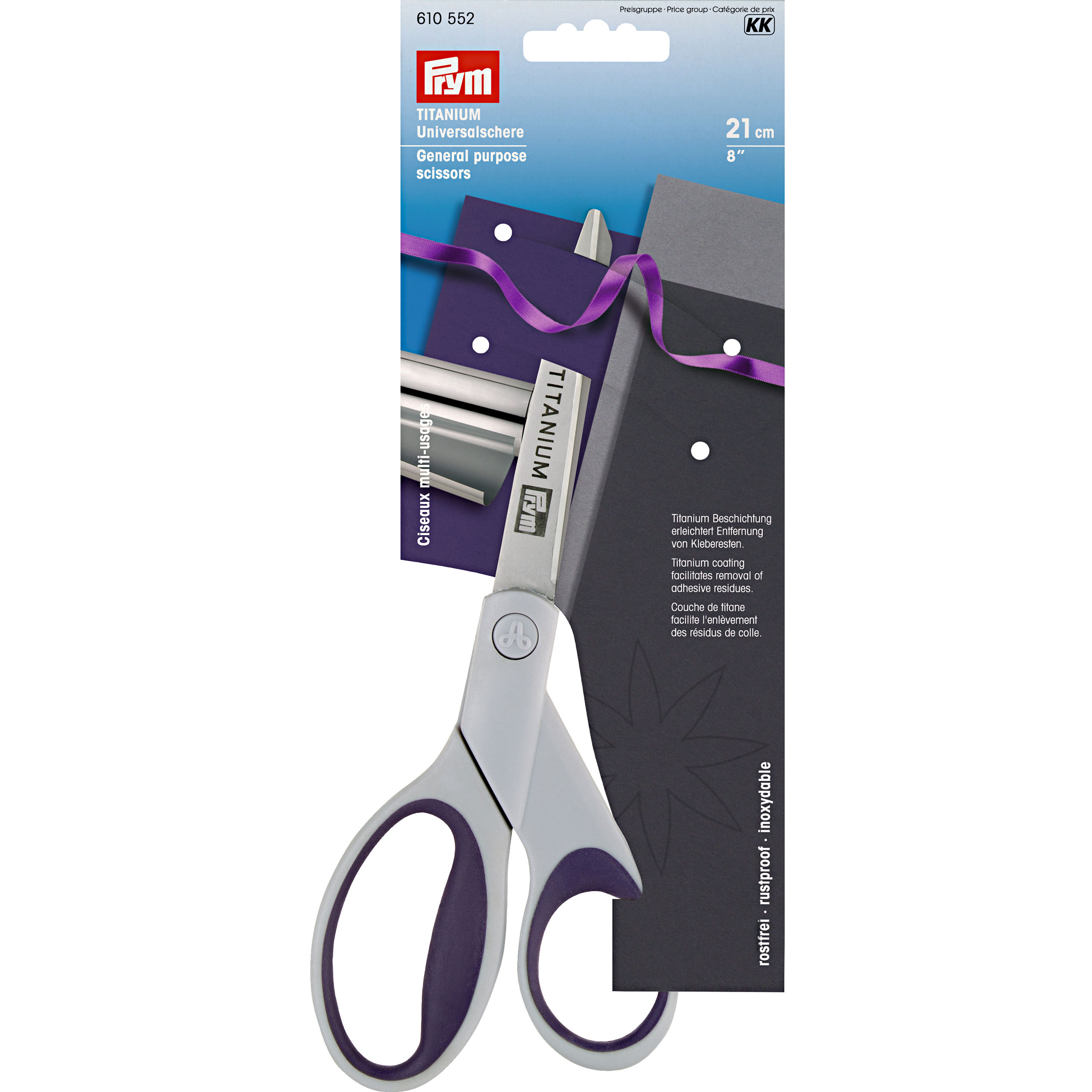 Prym 610552 Universele schaar Titanium 8'' 21cm - Kaart