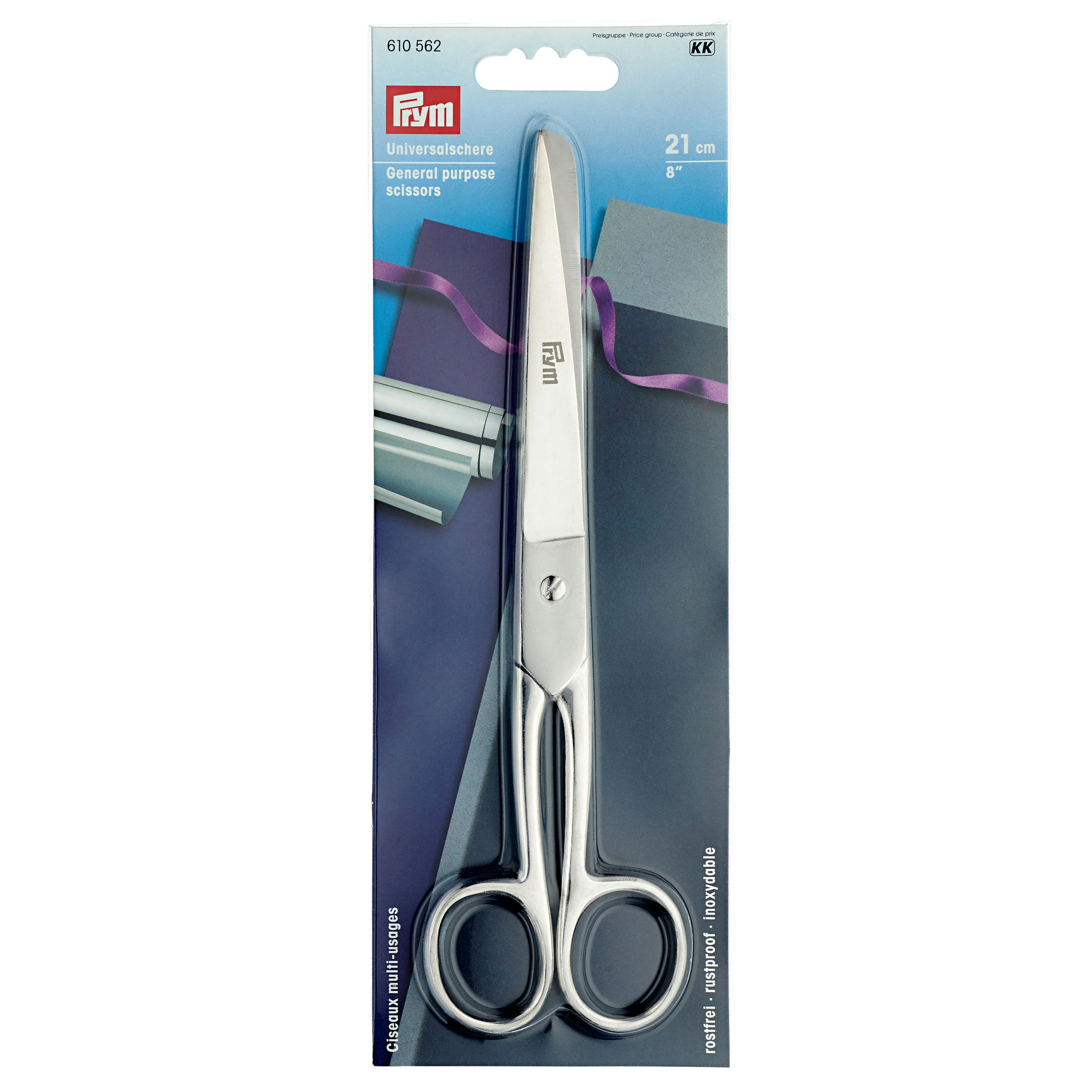 Prym 610562 Universele schaar volstaal 8'' 21 cm - Kaart