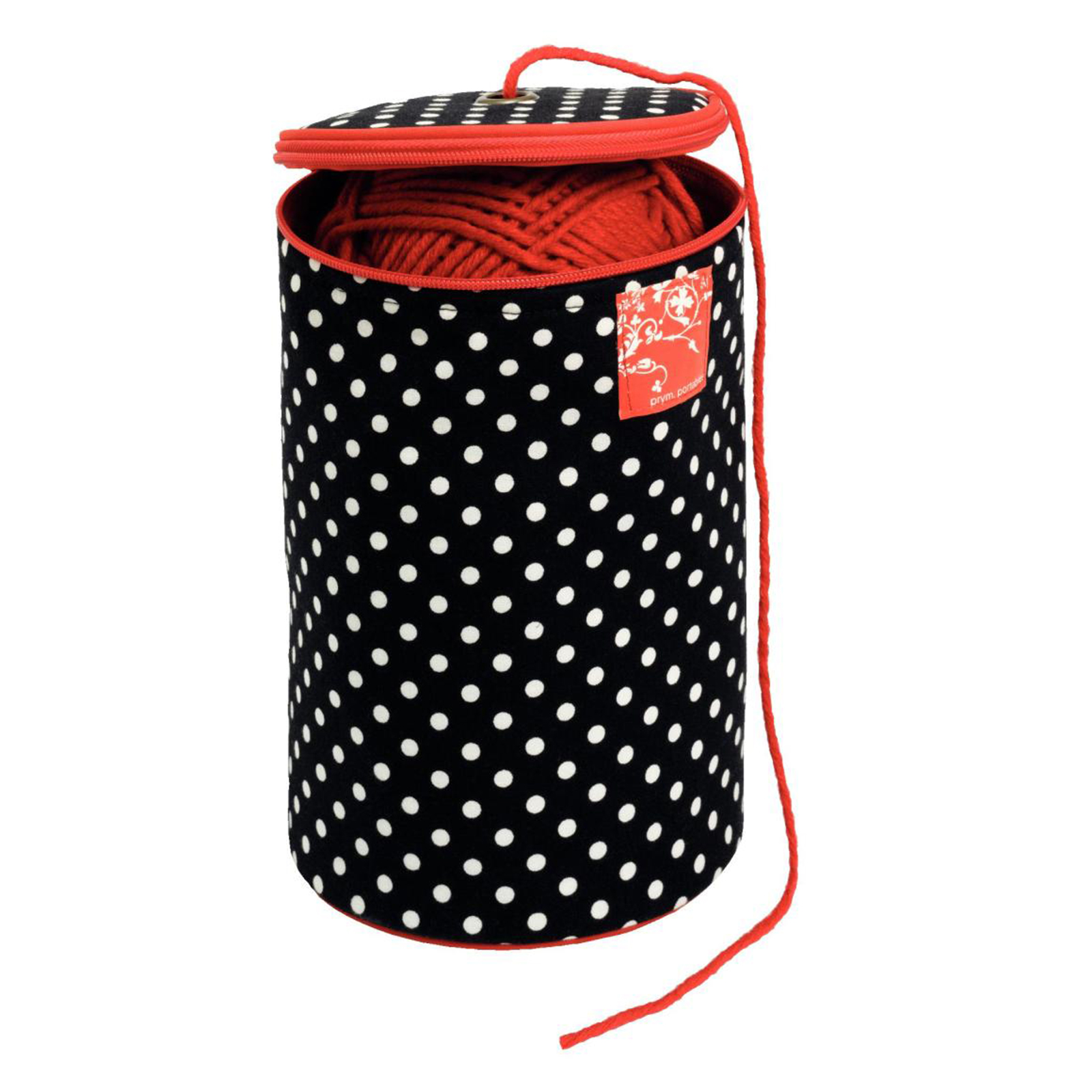 Prym 610677 Wol-dispenser Polka Dots zwart/wit - STUK