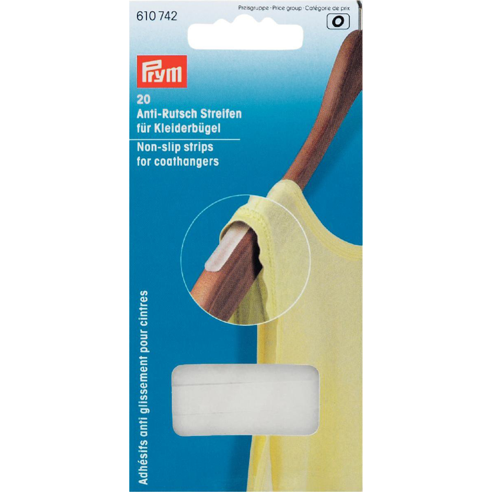 Prym 610742 Anti-slip grips voor kledinghangers - Kaart