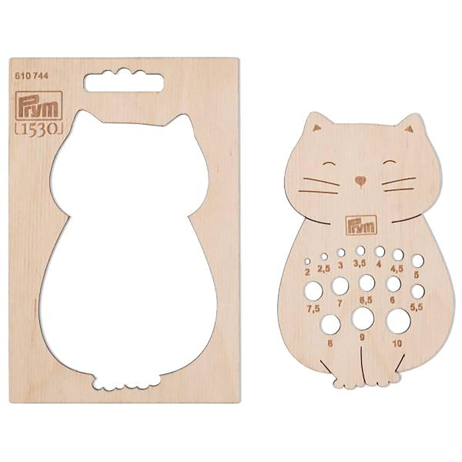 Prym 610744 Naalddiktemeter berkenhout - Kaart