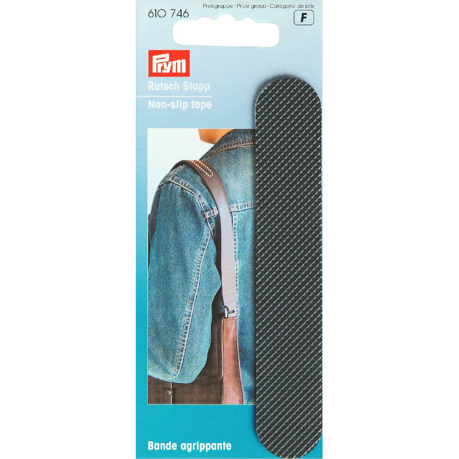 Prym 610746 Antislip grip zwart 11,5 cm x 2cm - Kaart