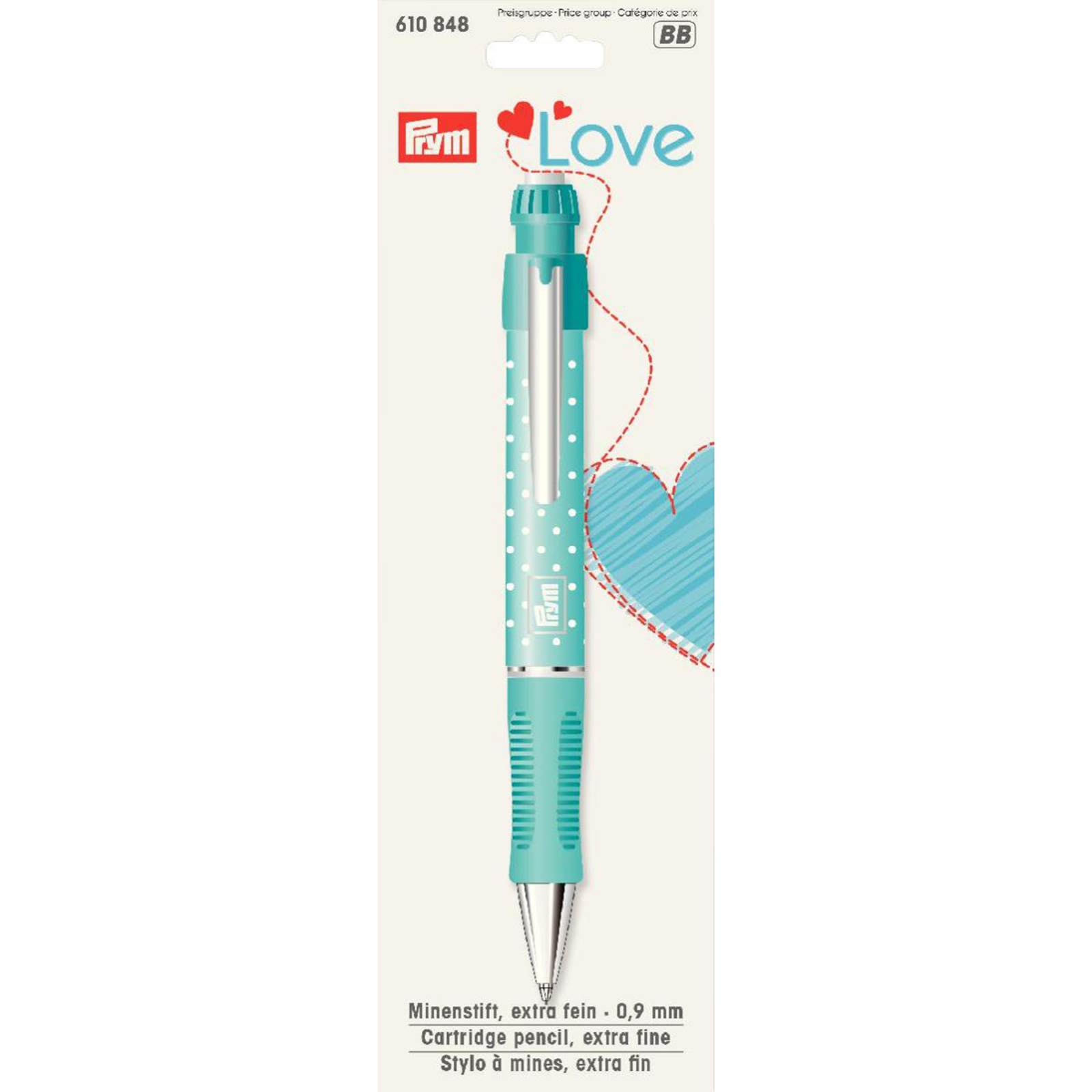 Prym 610848 Prym Love Vulpotlood extra fijn 0,9 mm mint - Kaart