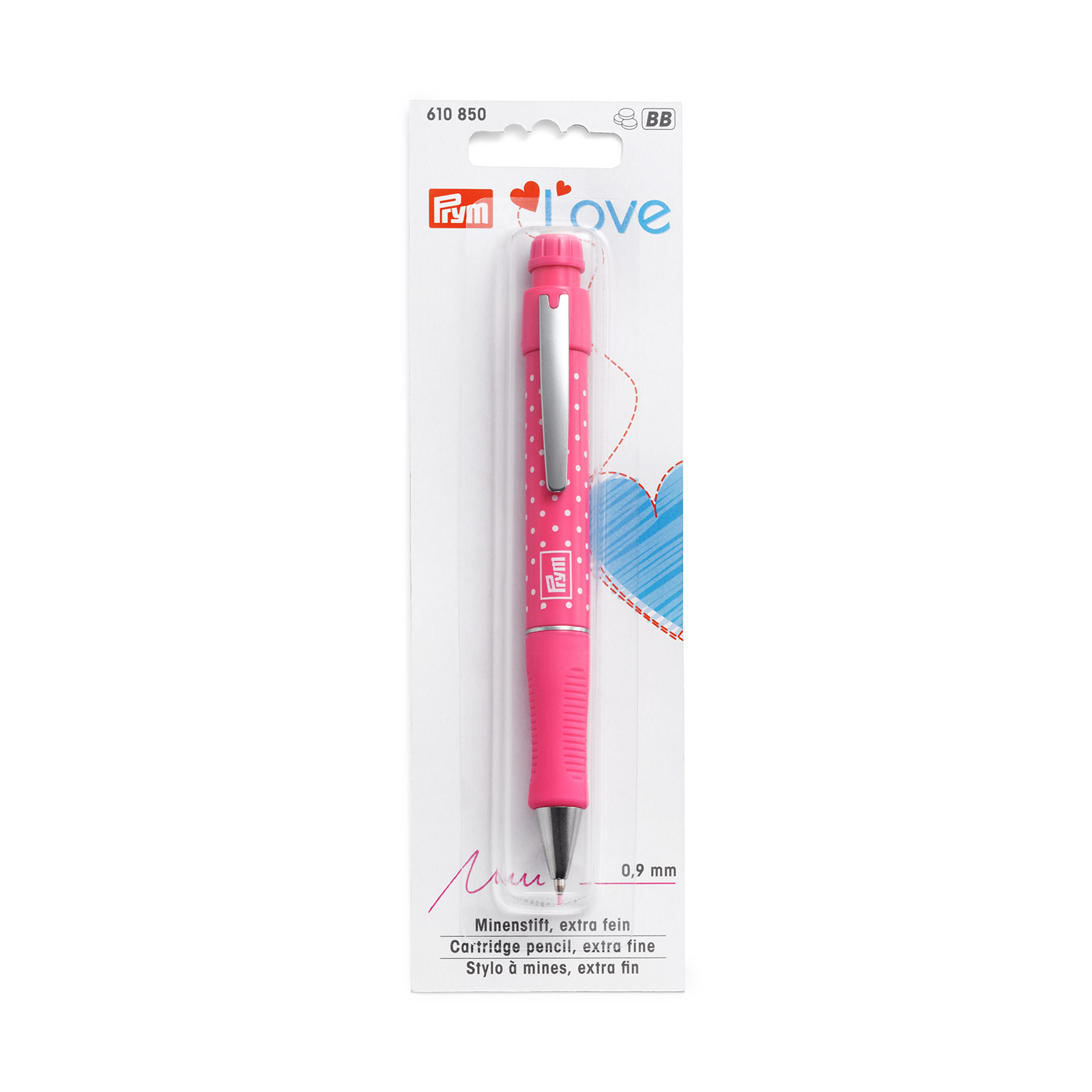 Prym 610850 Prym Love Vulpotlood, 2 vulstiften 0,9 mm fuchsia - Kaart