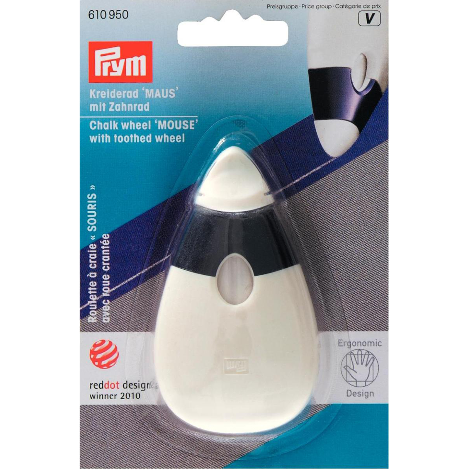 Prym 610950 Krijtradeerwieltje 'Muis' ergonomic - Kaart