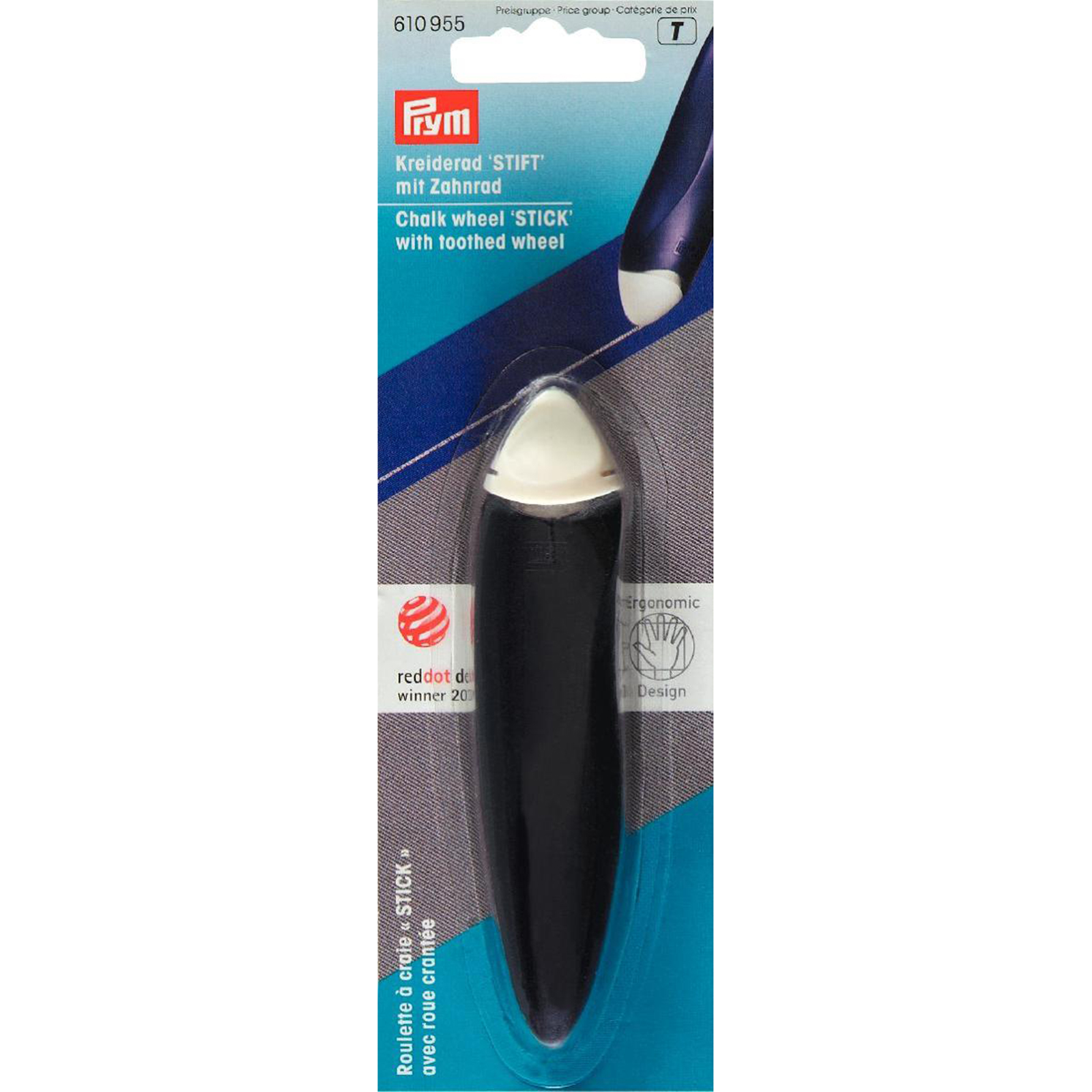 Prym 610955 Krijtradeerwieltje 'Stokje' ergonomic - Kaart
