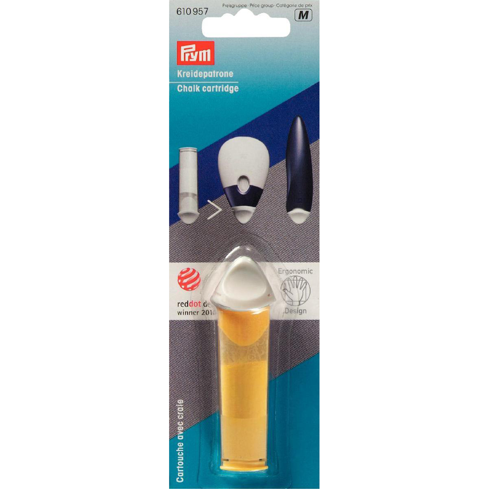 Prym 610957 Krijtpatroon geel ergonomic - Kaart