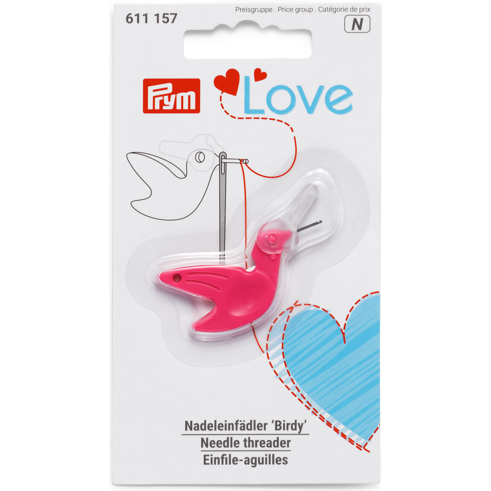 Prym 611157 Prym Love Draaddoorsteker Birdy - Kaart