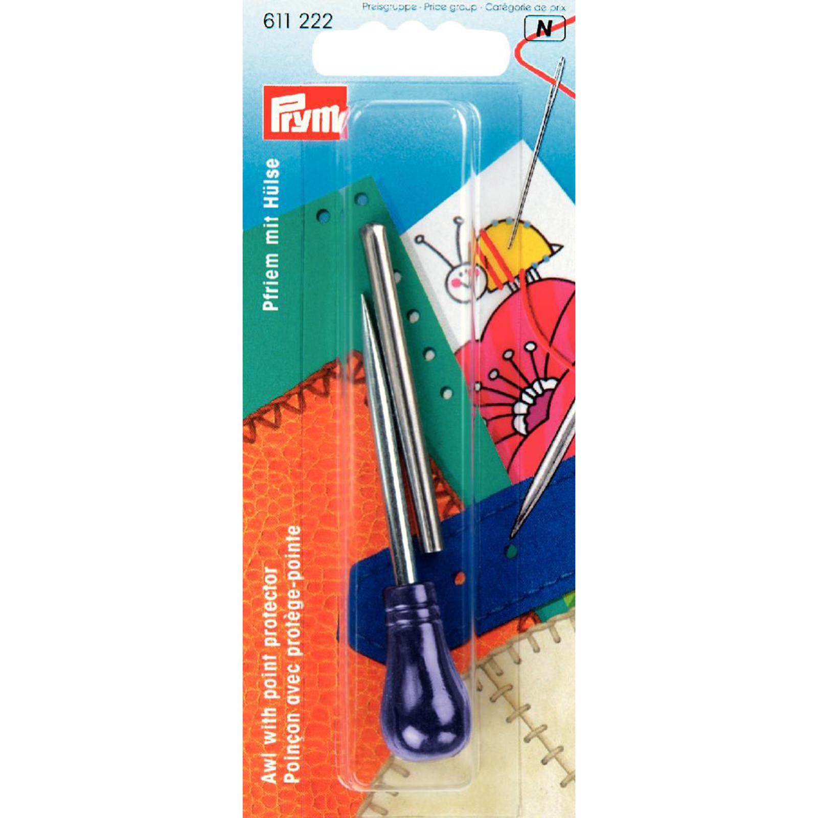 Prym 611222 Priem staal met beschermhuls - Kaart