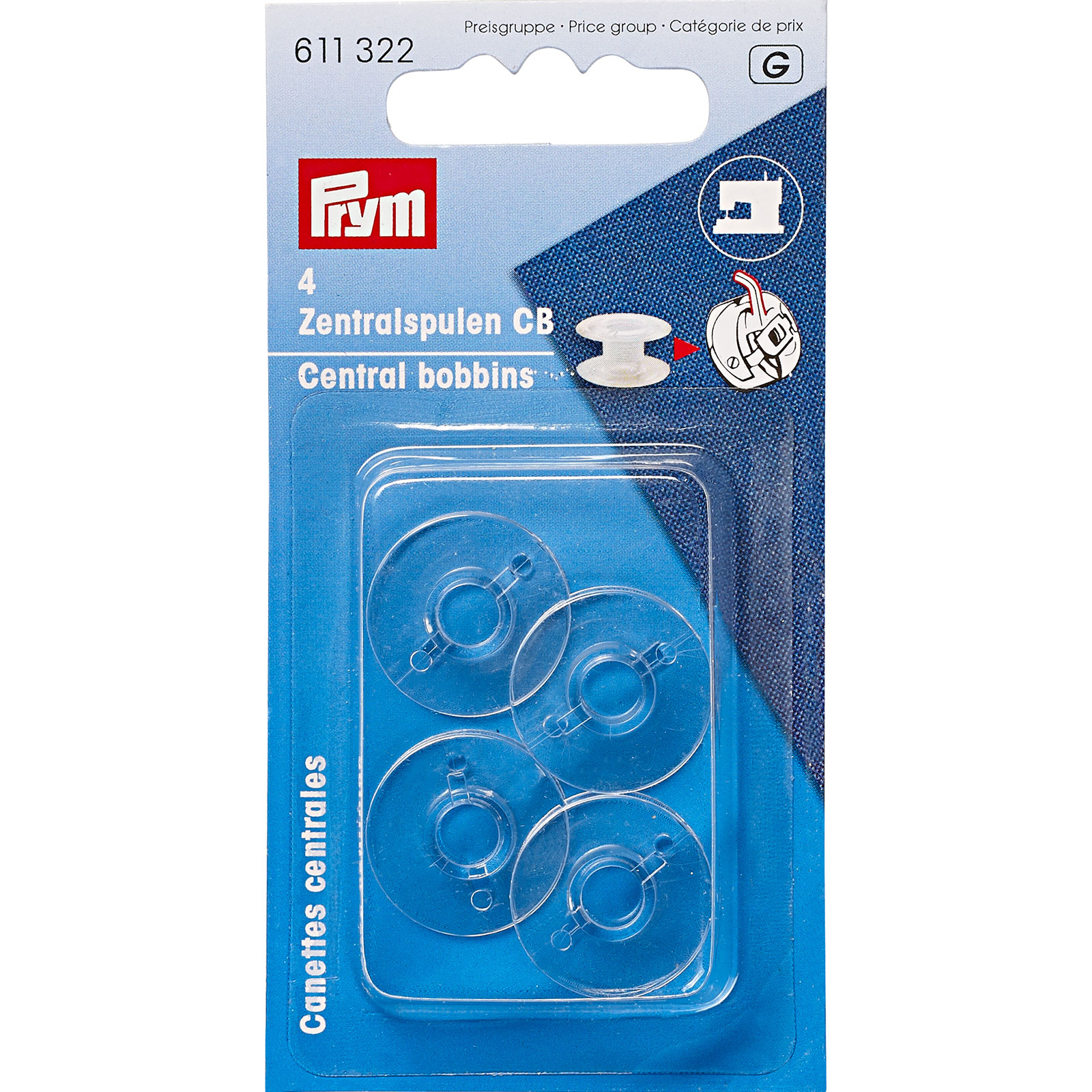 Prym 611322 Spoelen voor CB grijper CB spoelen KST - Kaart