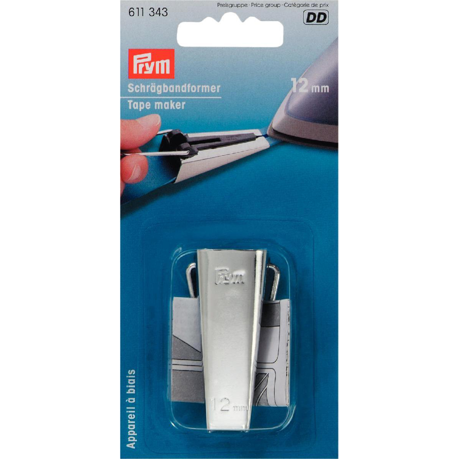 Prym 611343 Biaisbandvormer 12 mm - Kaart