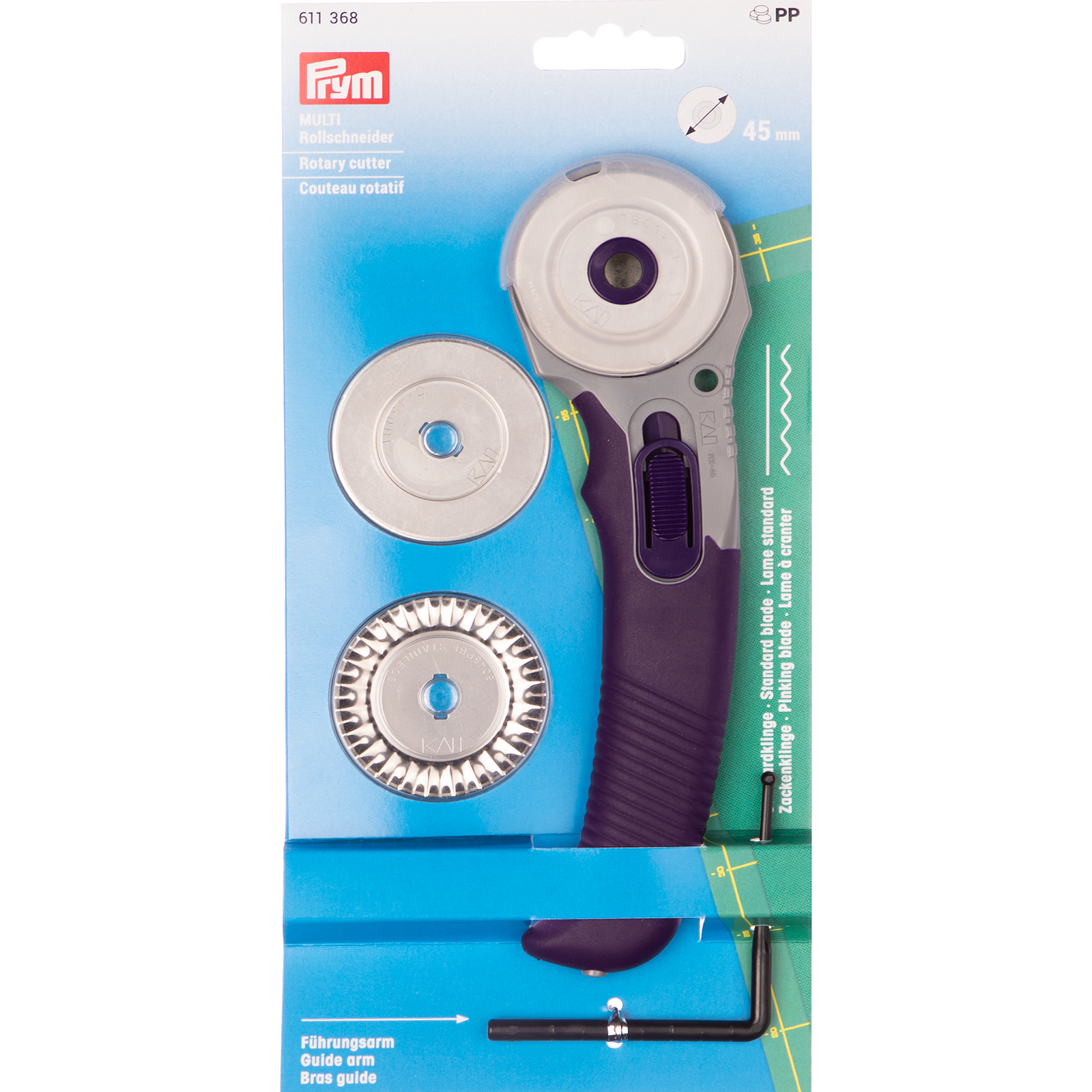 Prym 611368 Rolmes Multi met 3 mesjes 45 mm - Kaart