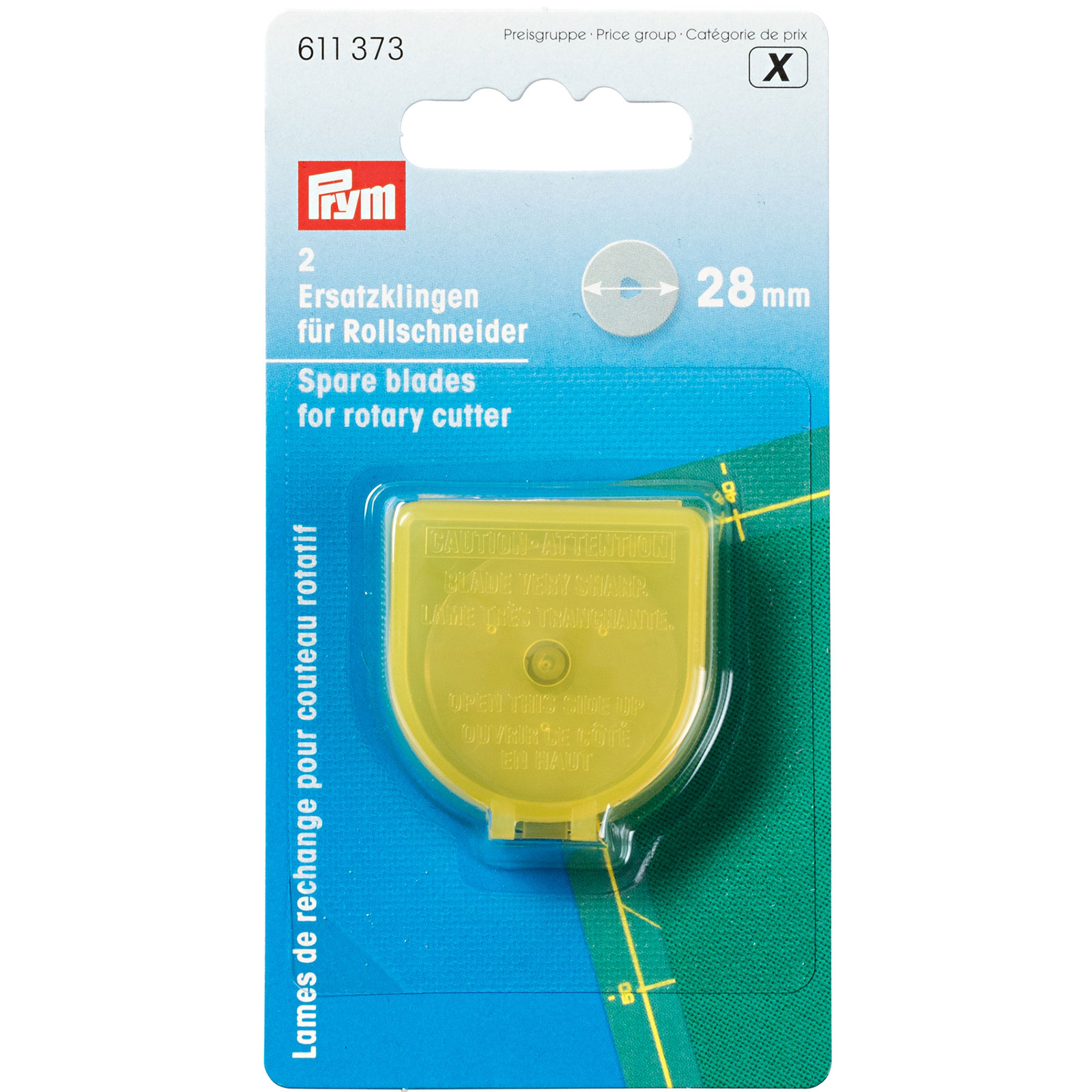 Prym 611373 Reservemesjes voor rolmessen Mini 28 mm - Kaart