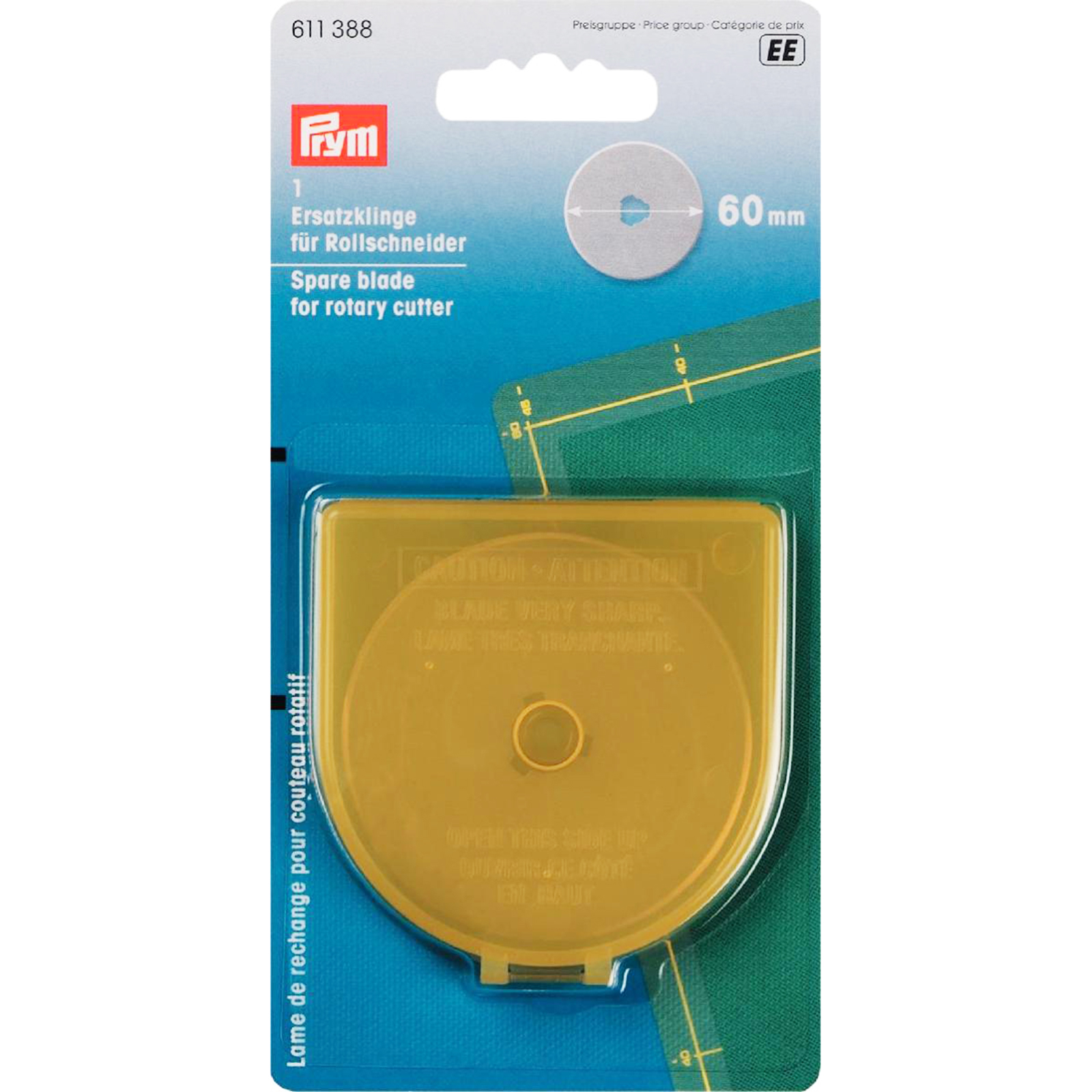 Prym 611388 Reservemesje voor rolmessen Jumbo Ø 60 mm - Kaart
