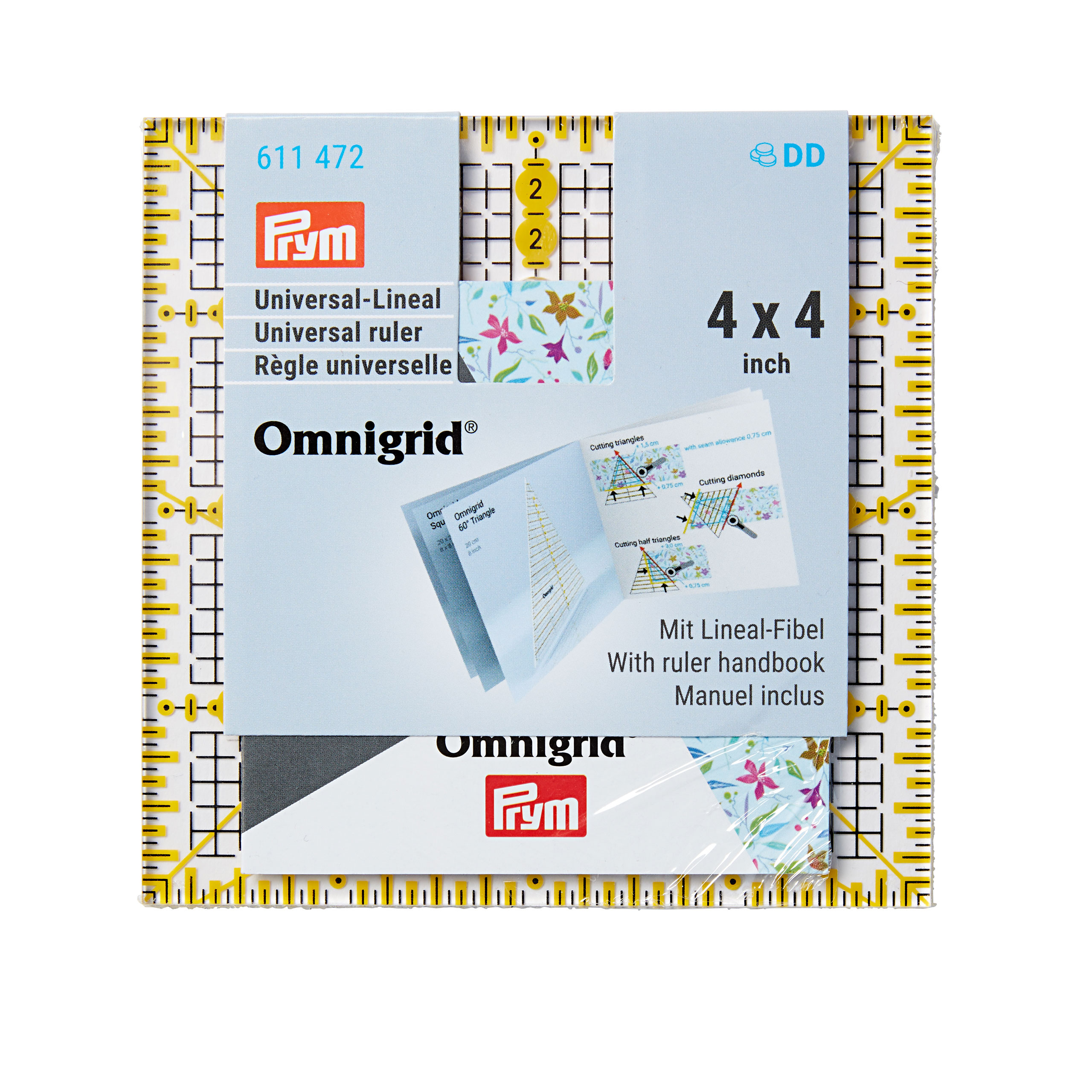 Prym 611472 Universele liniaal 4 x 4 inch Omnigrid - STUK