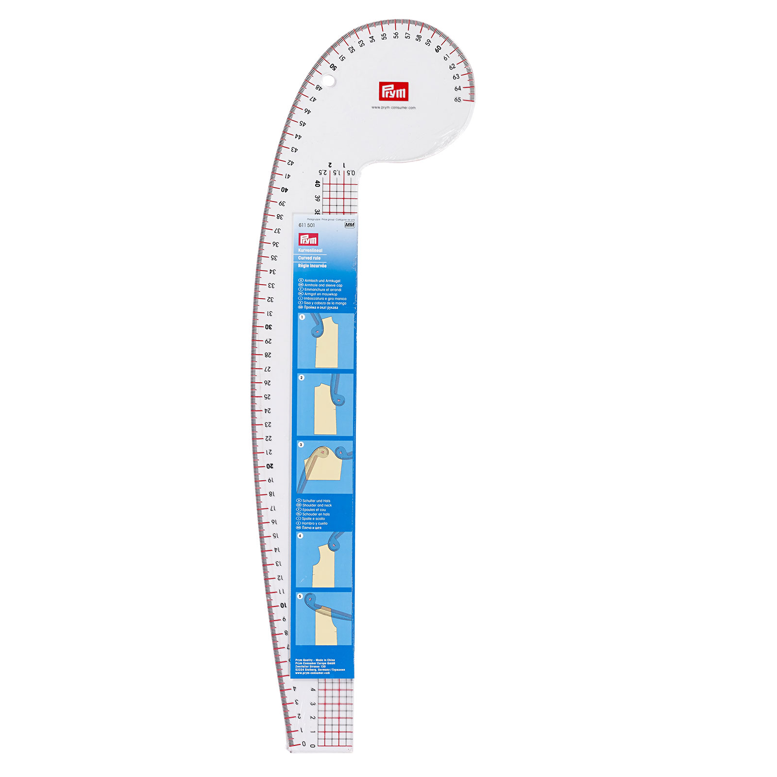 Prym 611501 Boogliniaal armsgat en mouwkap - STUK