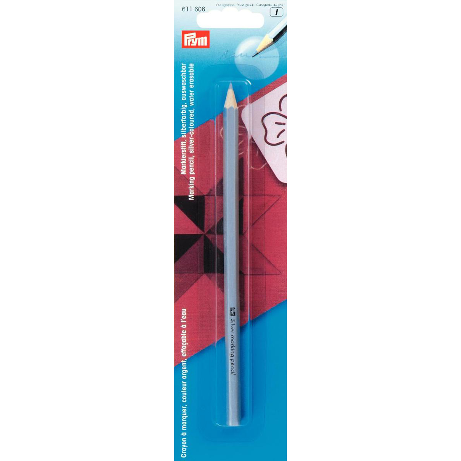 Prym 611606 Markeerstift uitwasbaar zilverkleurig - Kaart