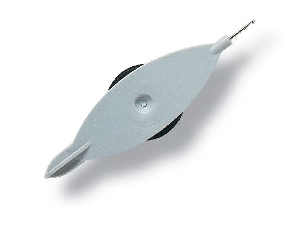 Prym 611745 Frivolitéspoeltje m. geïntegreerd haakje en spoel 75mm grijs - STUK