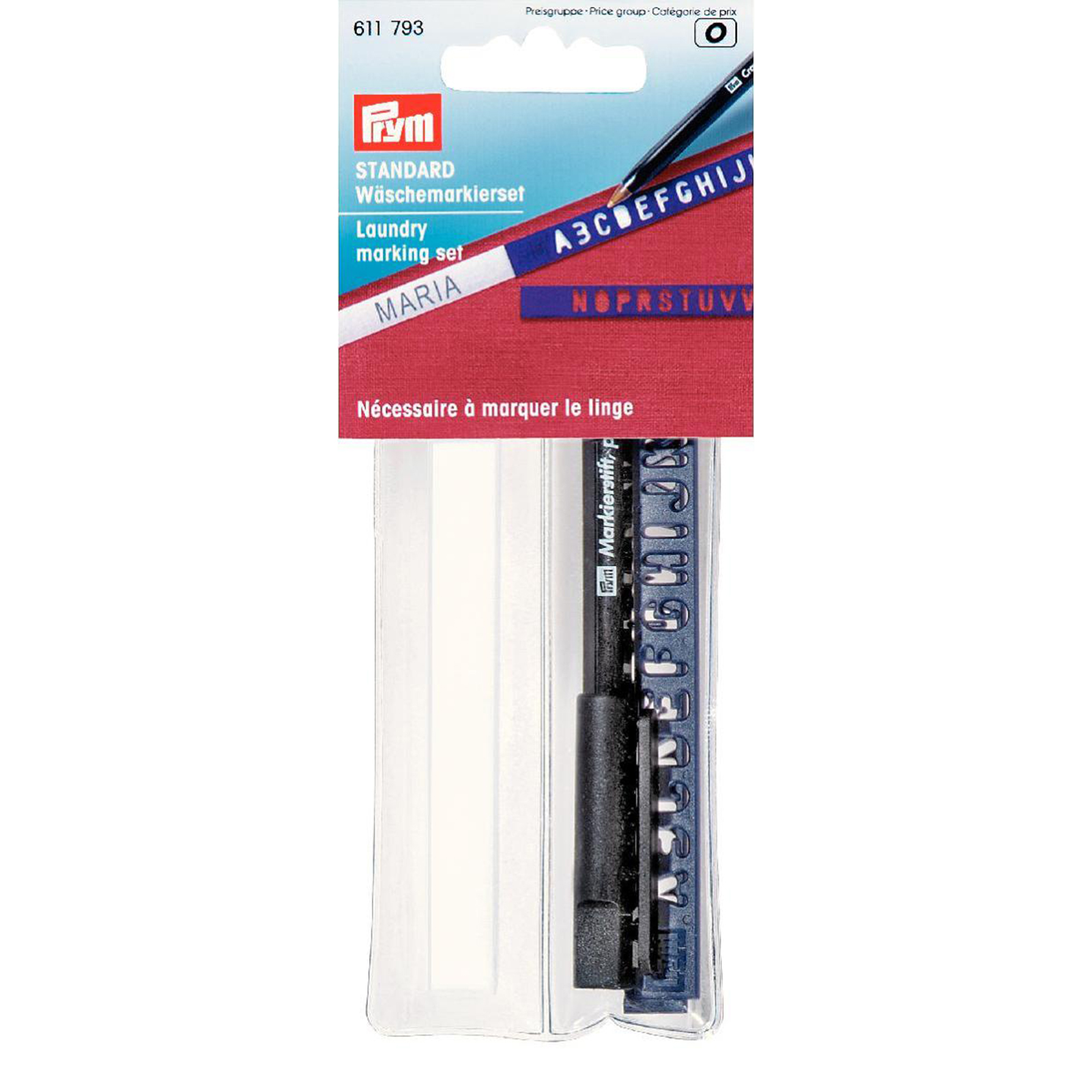 Prym 611793 Wasmarkeerset 3 m - Kaart