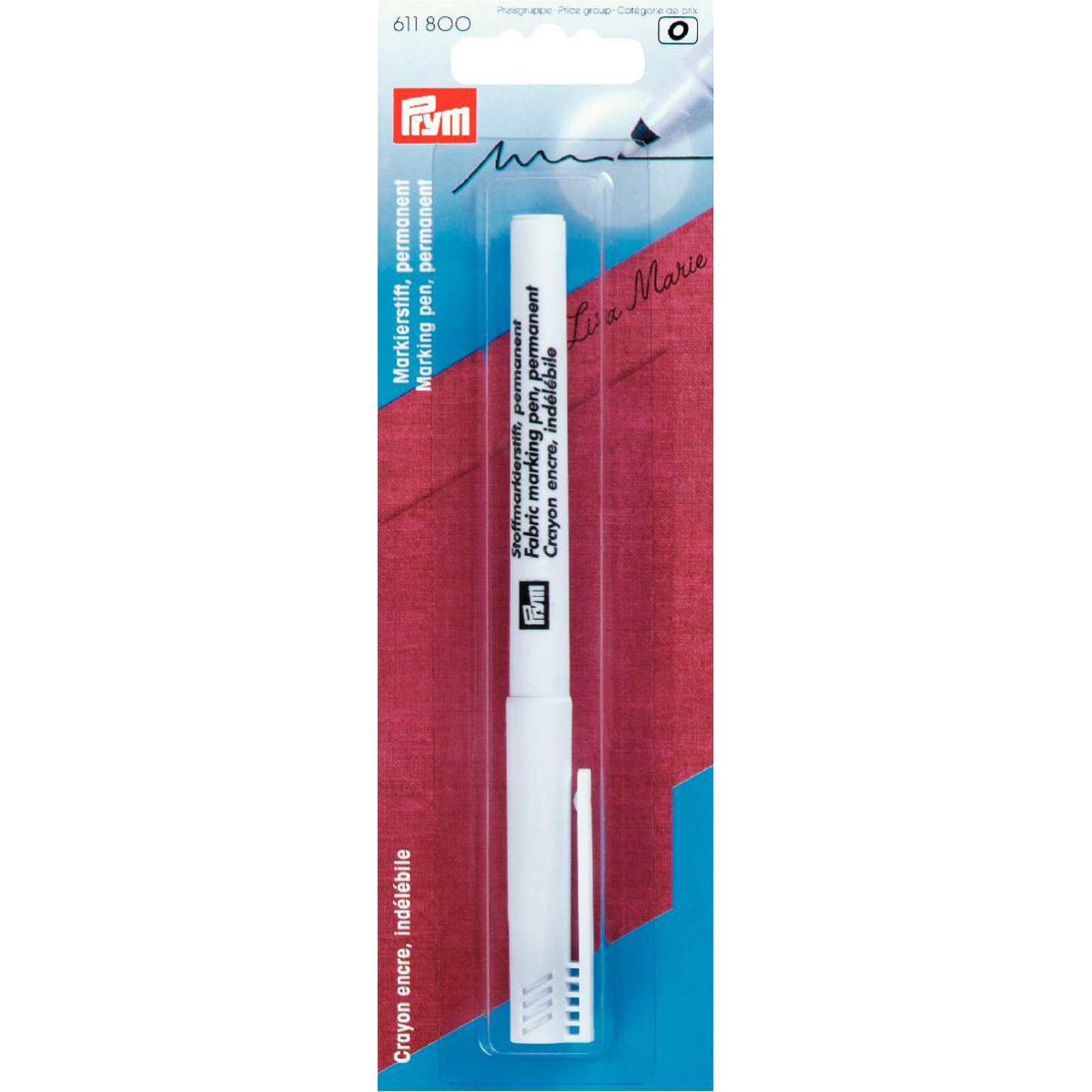 Prym 611800 Markeerstift permanent extra fijn zwart - Kaart