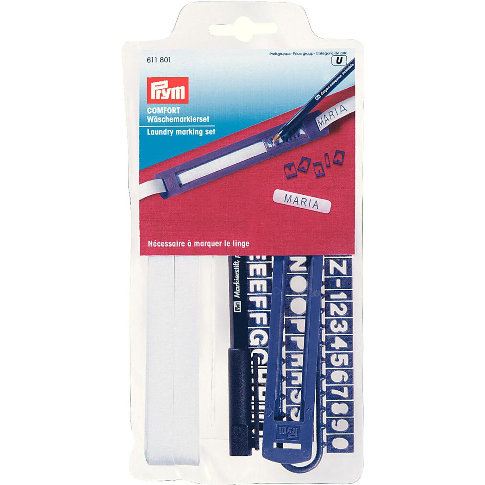 Prym 611801 Wasmarkeerset 6 m - Kaart