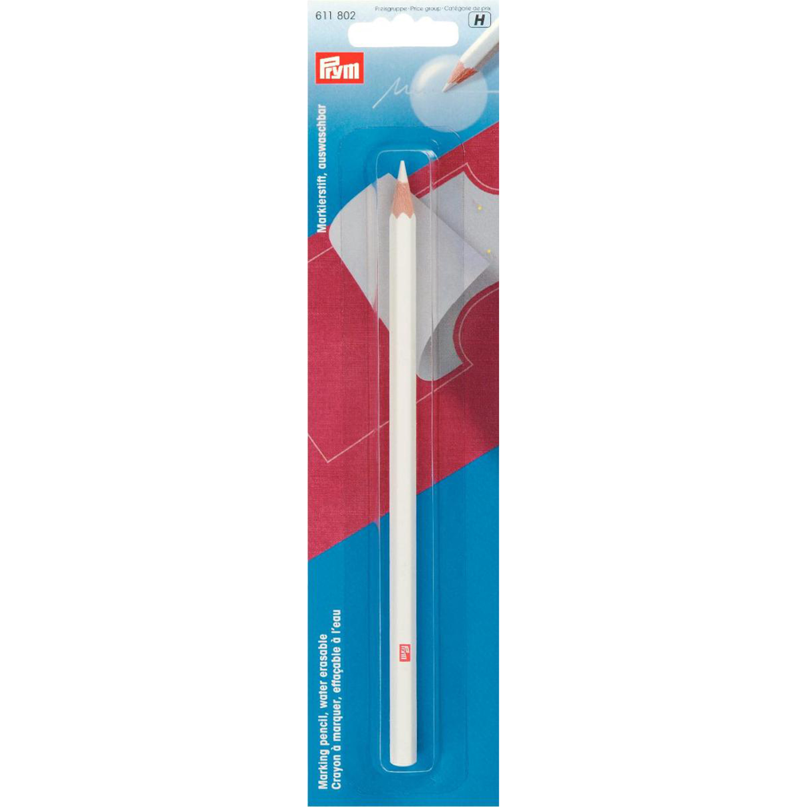 Prym 611802 Markeerstift uitwasbaar wit - Kaart