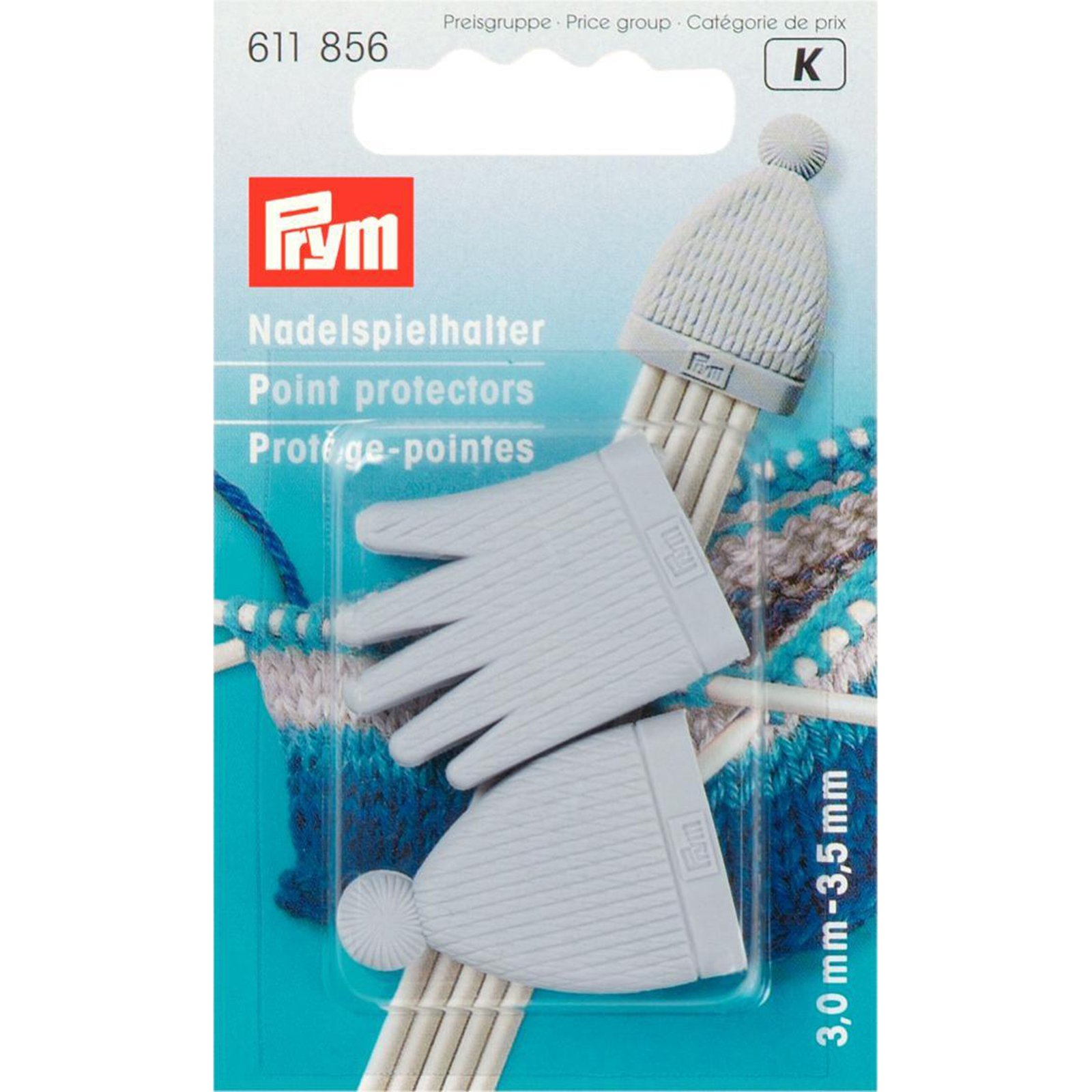 Prym 611856 Puntenbeschermers voor 3,0 - 3,5 mm KST duivengrijs - Kaart