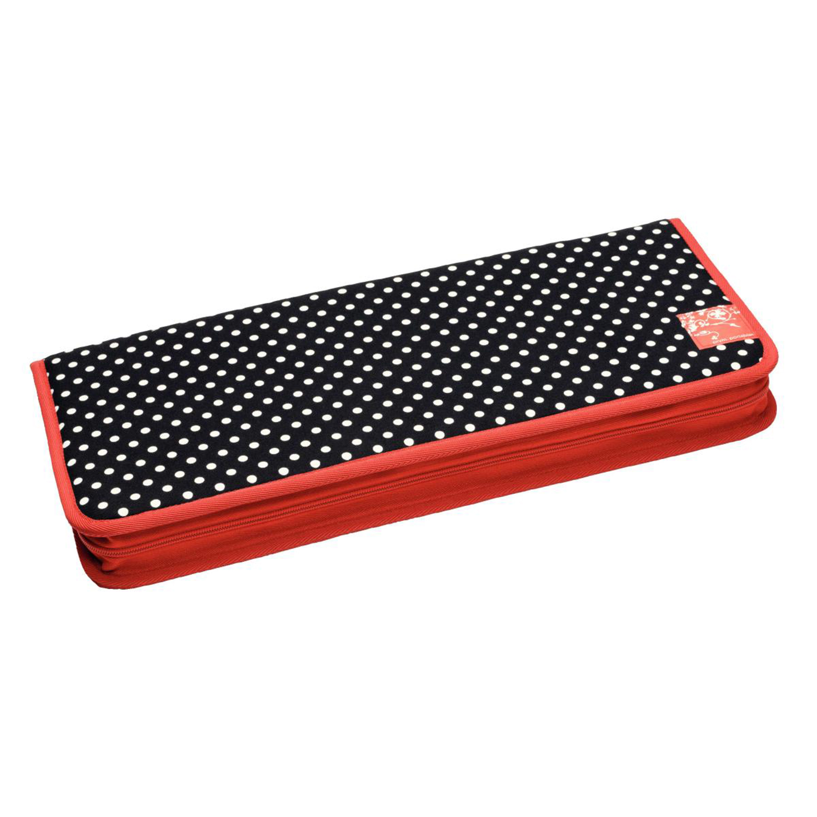 Prym 612181 Breinaaldenetui Polka Dots zwart/wit - STUK