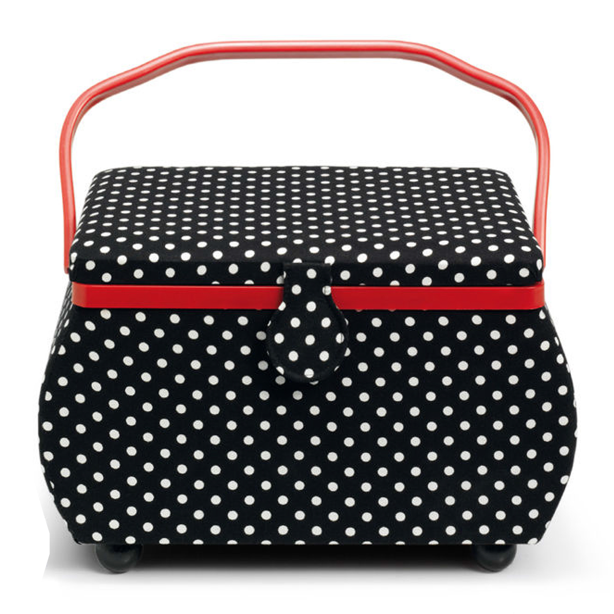 Prym 612246 Naaimand Polka Dots zwart/wit L - STUK