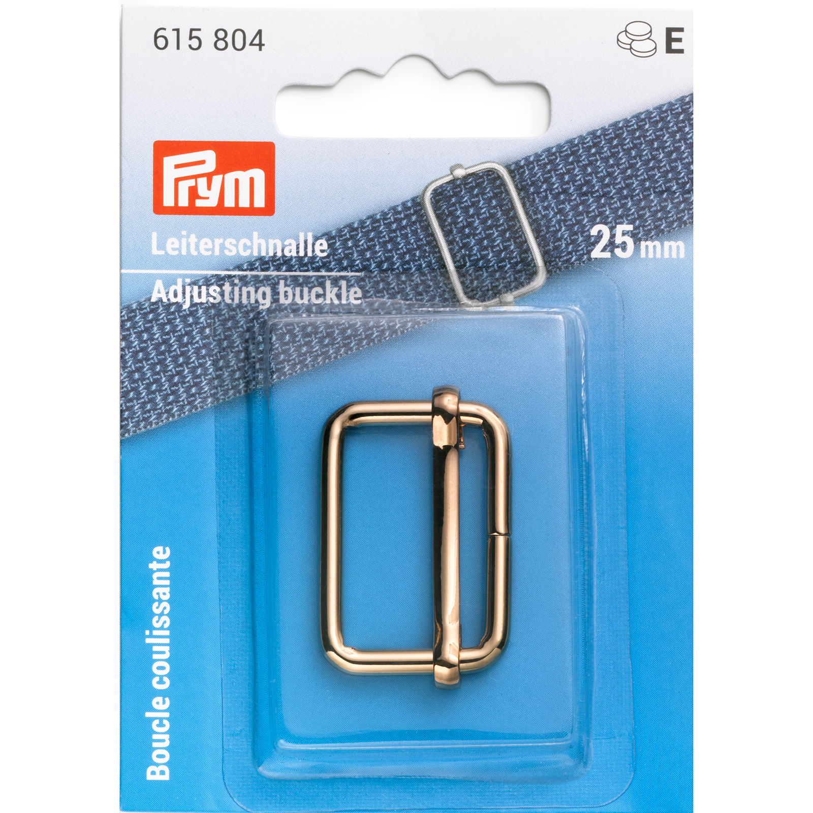 Prym 615804 Regelbare gesp 25mm new gold 1st - Kaart