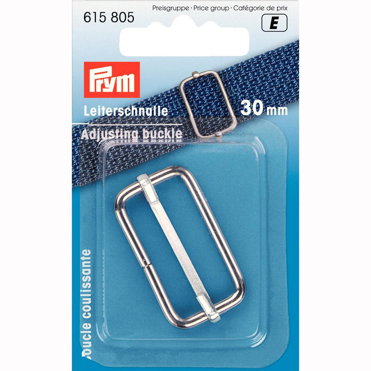 Prym 615805 Regelbare gesp 30 mm zilverkleurig - Kaart