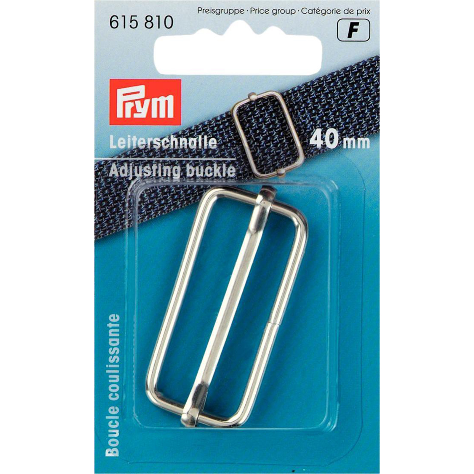 Prym 615810 Regelbare gesp 40 mm zilverkleurig - Kaart
