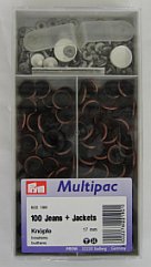 Prym 622190 Jeansknopen MS lauwerkrans 17 mm oudkoper - Doos