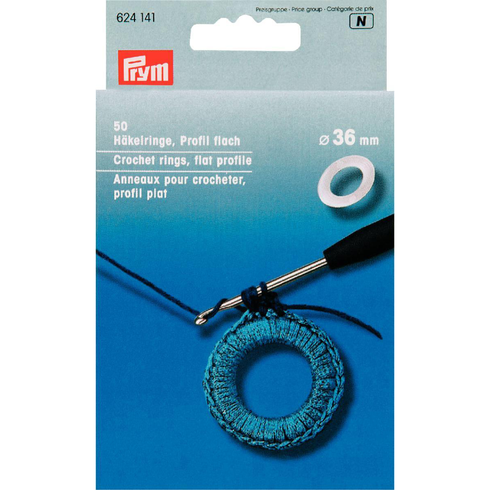 Prym 624141 Haakringen KST vlak 36 mm - Kaart