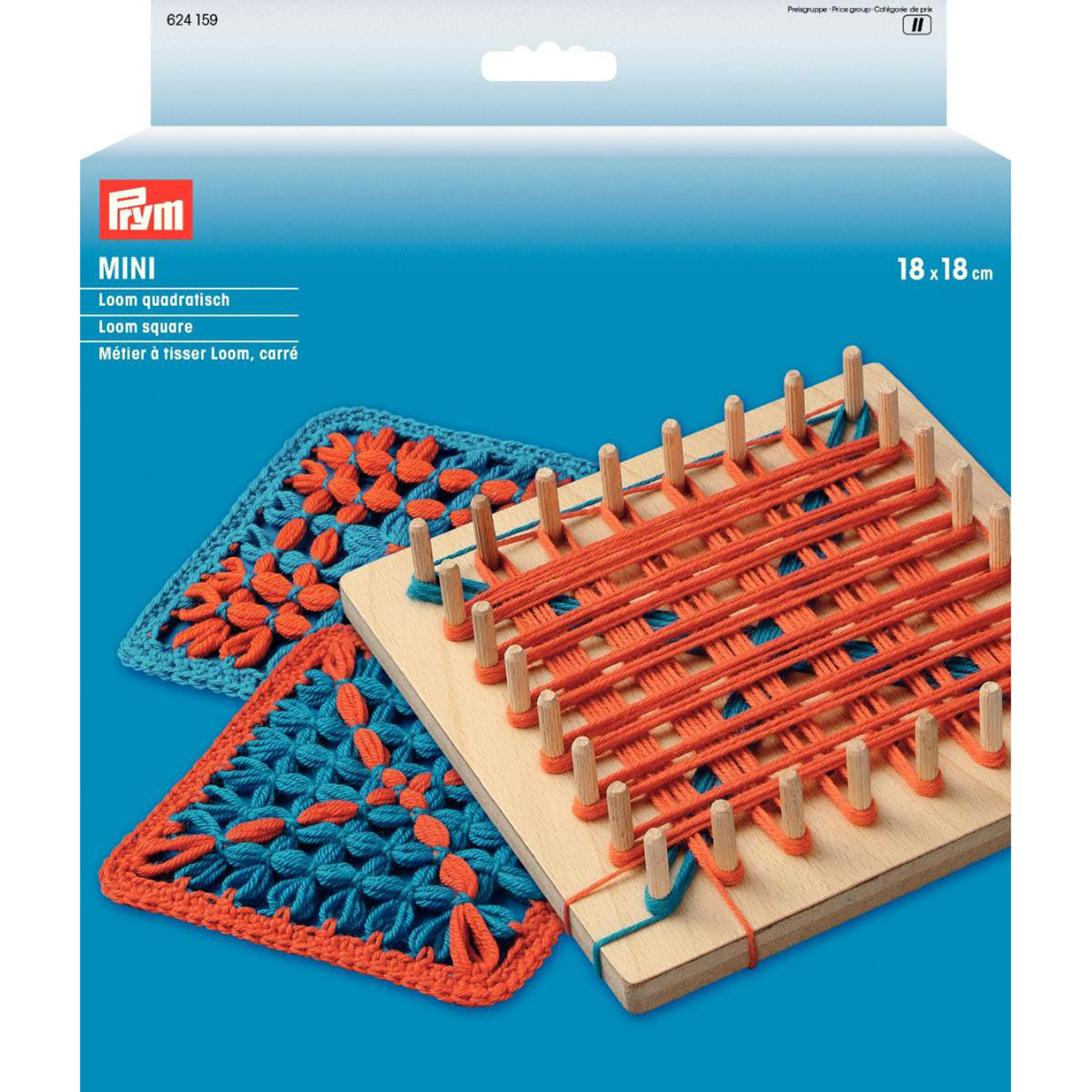 Prym 624159 Loom MINI vierkant 18 x 18 cm - Kaart